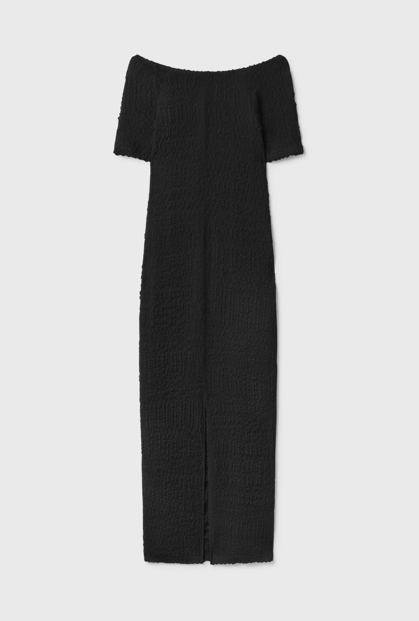 Silk Laundry Pebble Off The Shoulder Dress - Black - Image 3