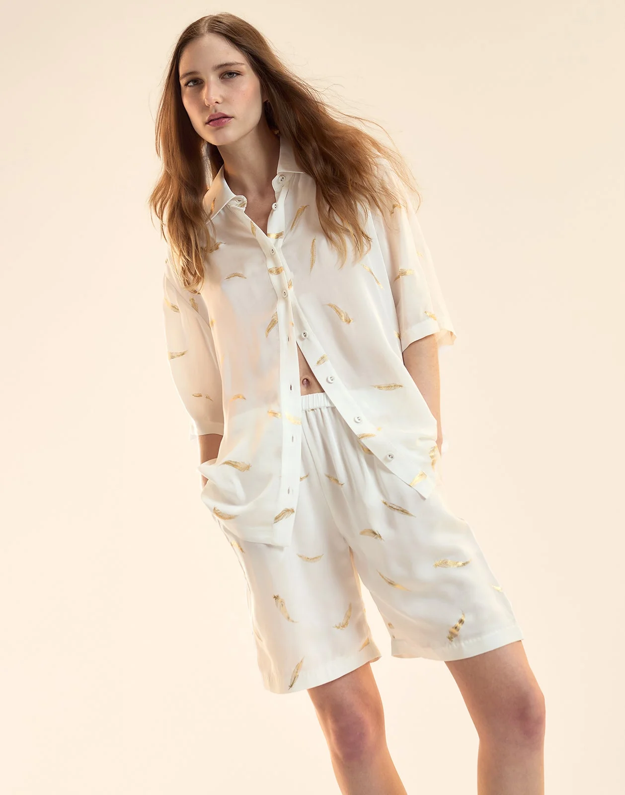 Cynthia Rowley Light as a Feather Camp Shirt - White - Image 2