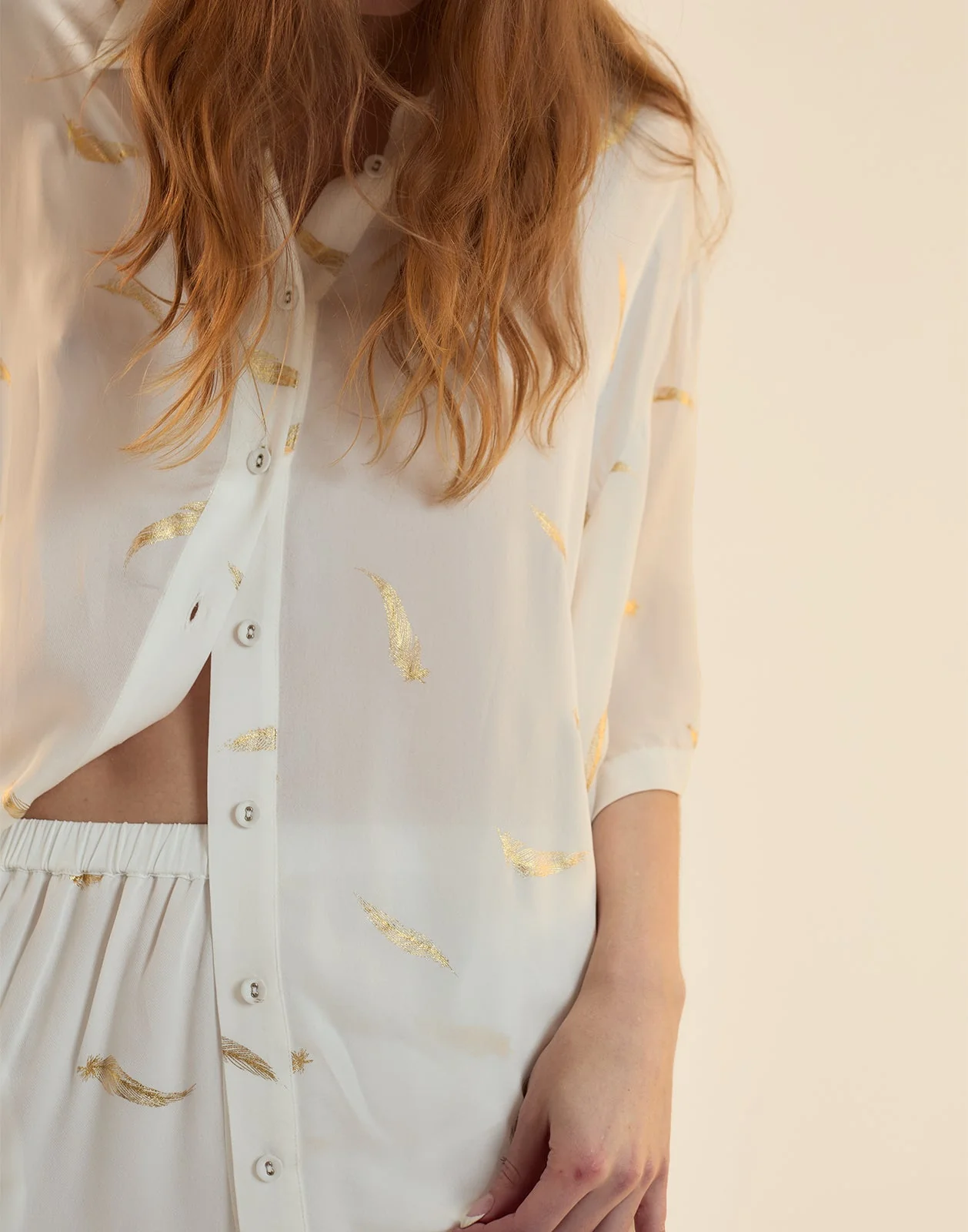 Cynthia Rowley Light as a Feather Camp Shirt - White - Image 5