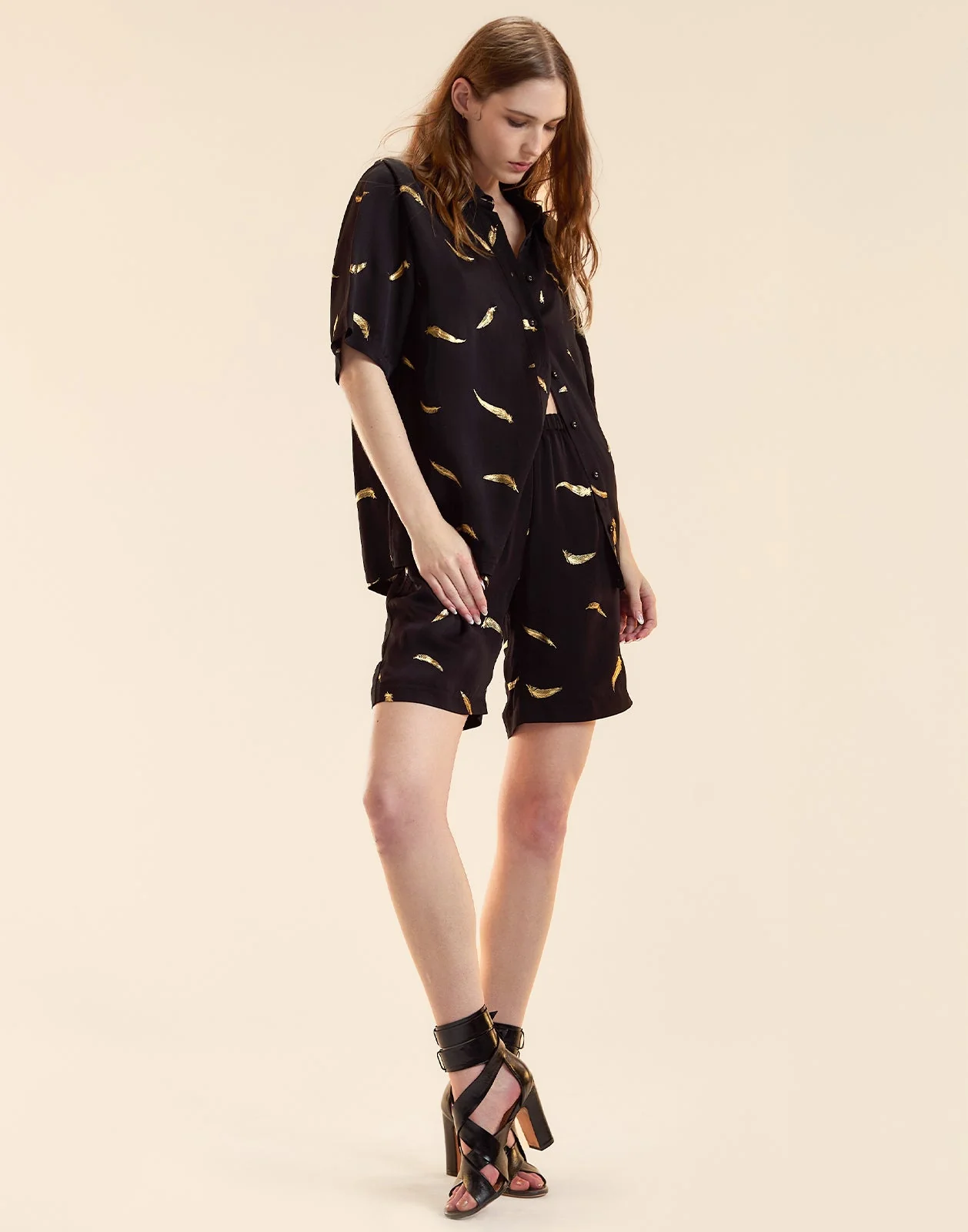 Cynthia Rowley Light as a Feather Shorts - Black - Image 5