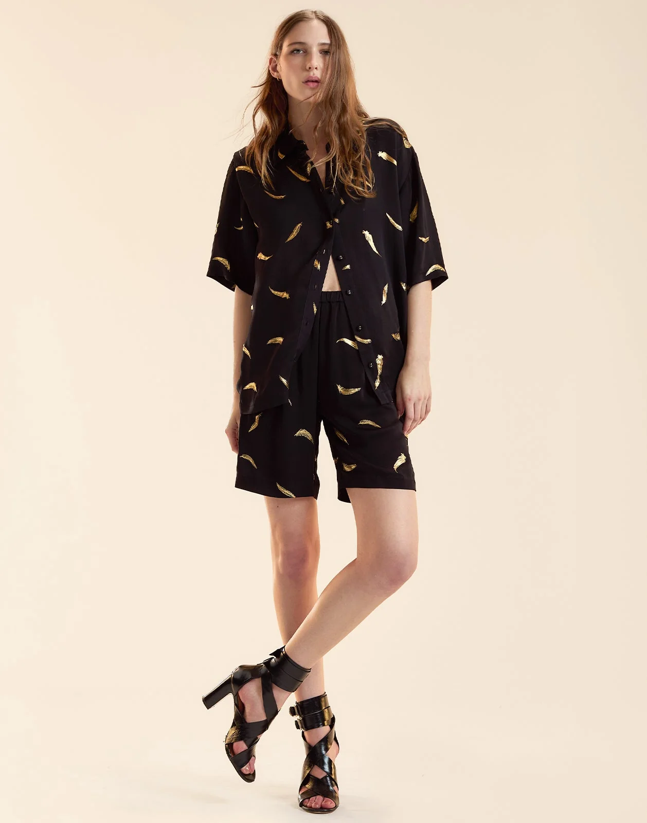 Cynthia Rowley Light as a Feather Shorts - Black - Image 6