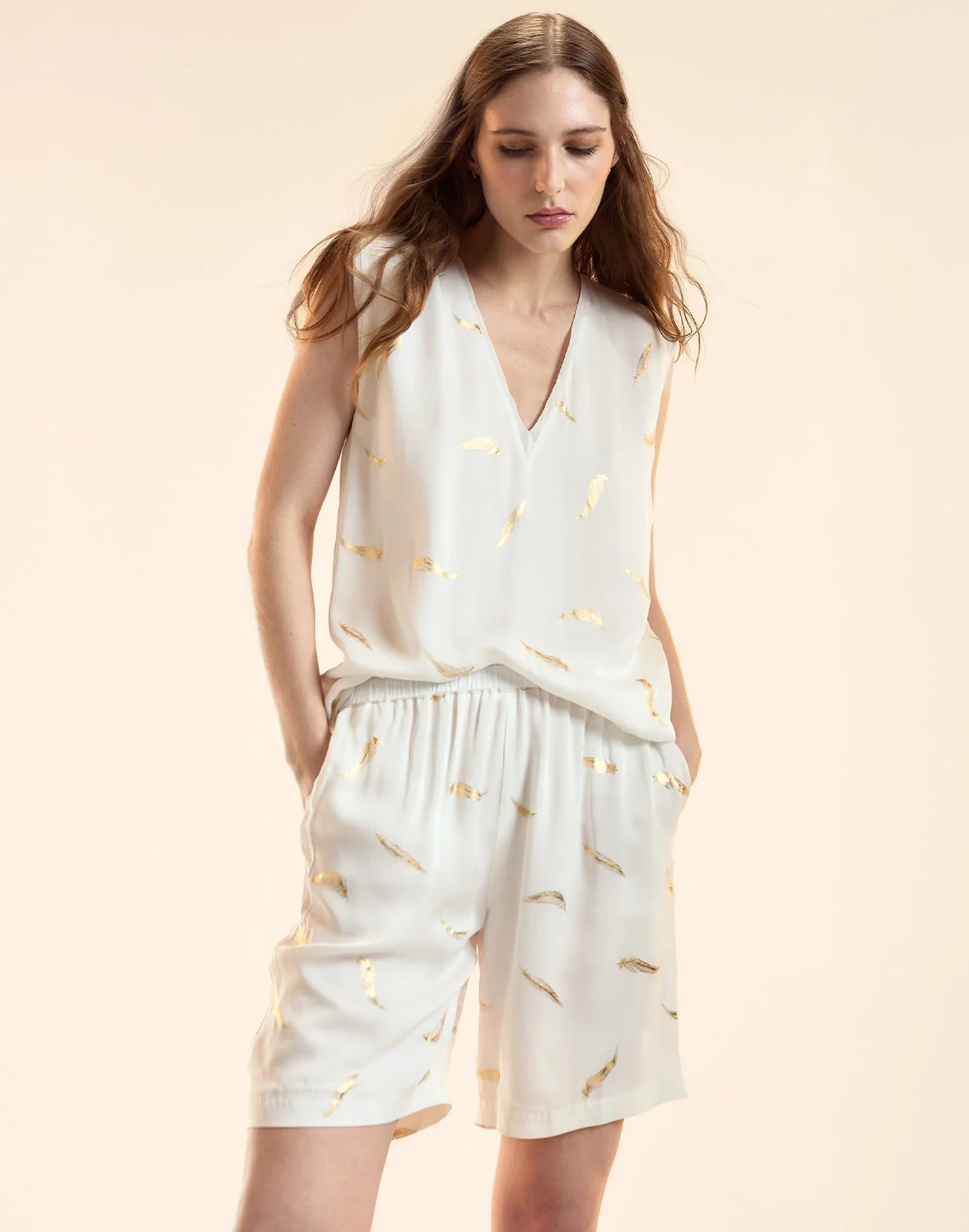 Cynthia Rowley Light as a Feather Top - White - Image 3