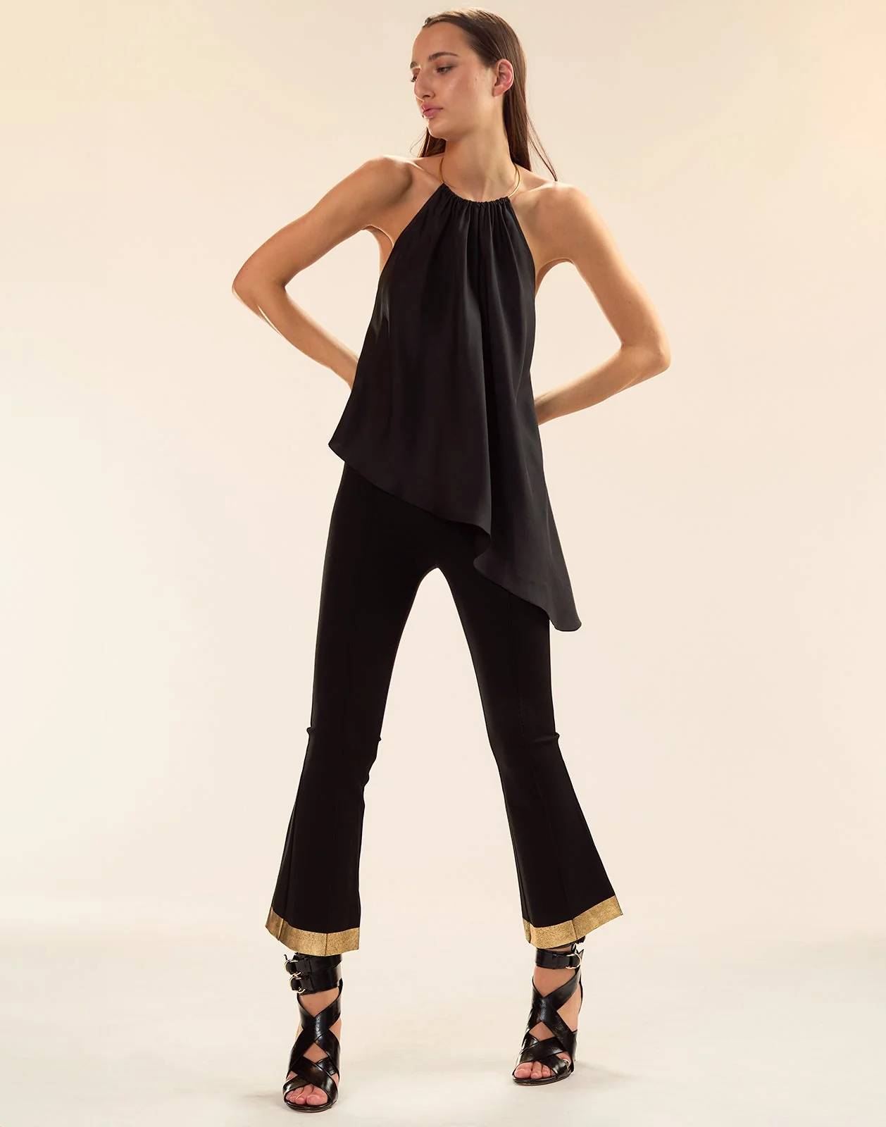 Cynthia Rowley Talita Silk Blouse - Black - Image 2