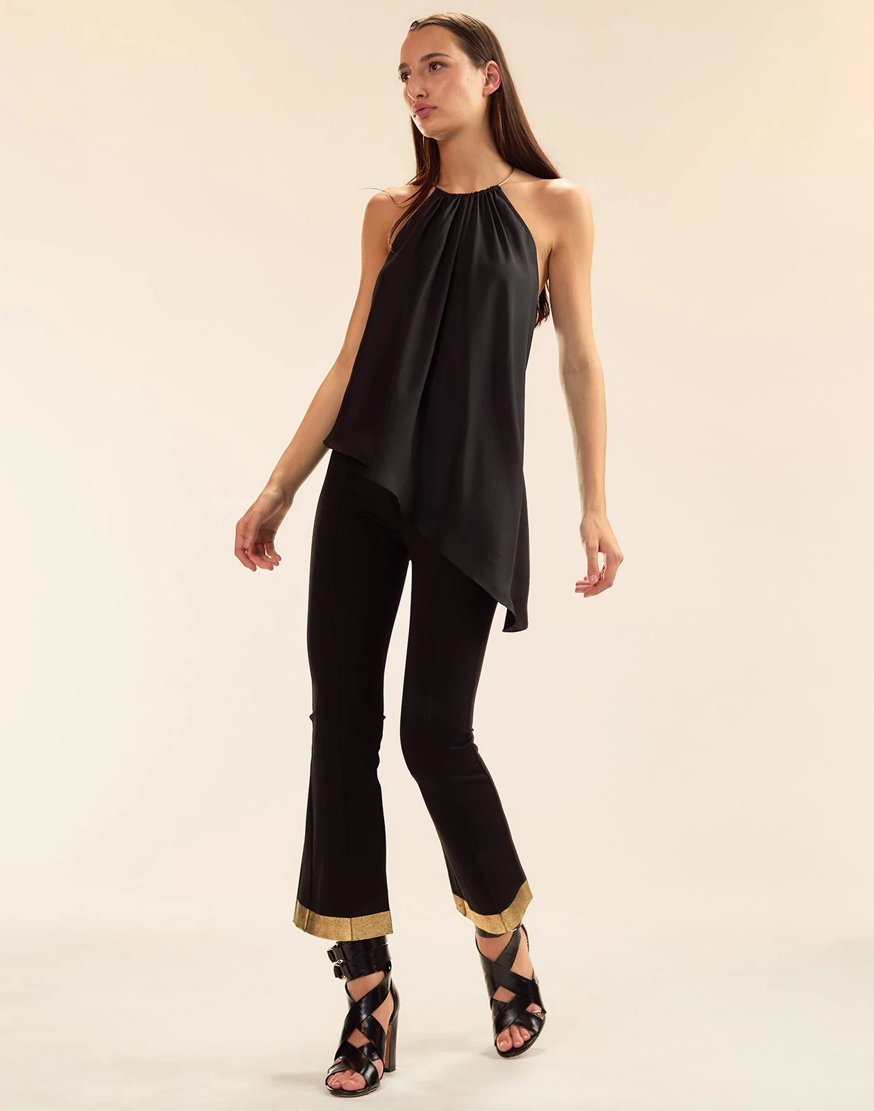 Cynthia Rowley Talita Silk Blouse - Black - Image 3