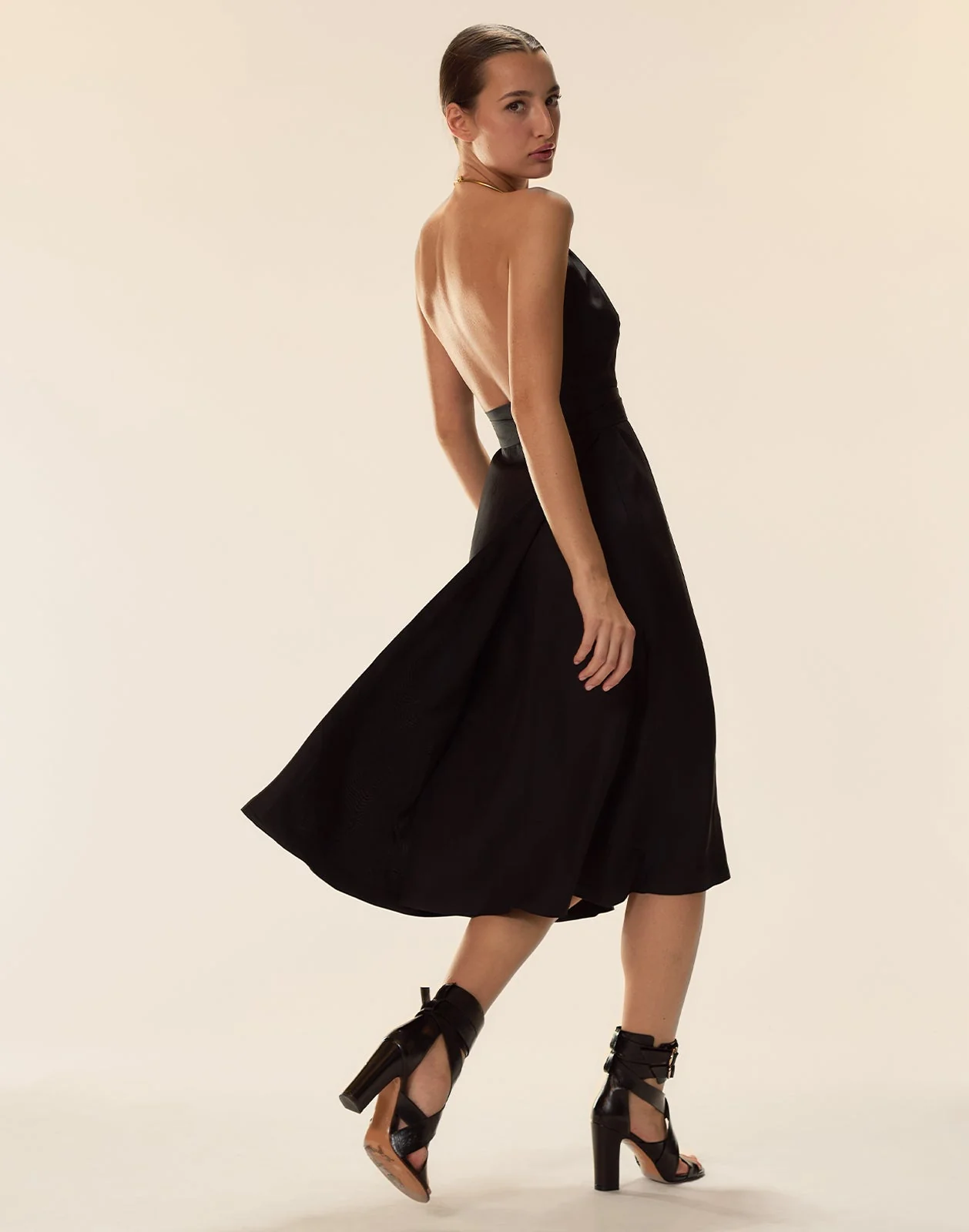 Cynthia Rowley Talita Silk Wrap Dress - Black - Image 3