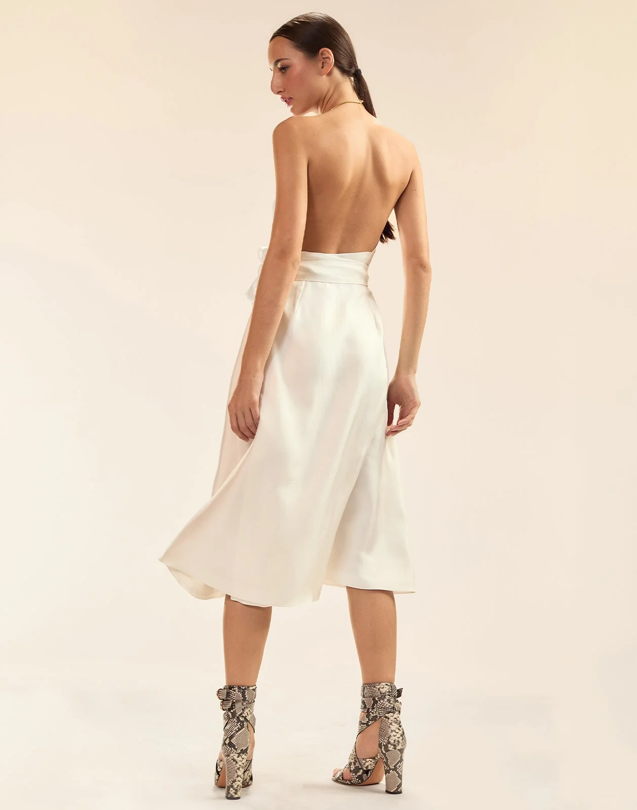 Cynthia Rowley Talita Silk Wrap Dress - White - Image 7