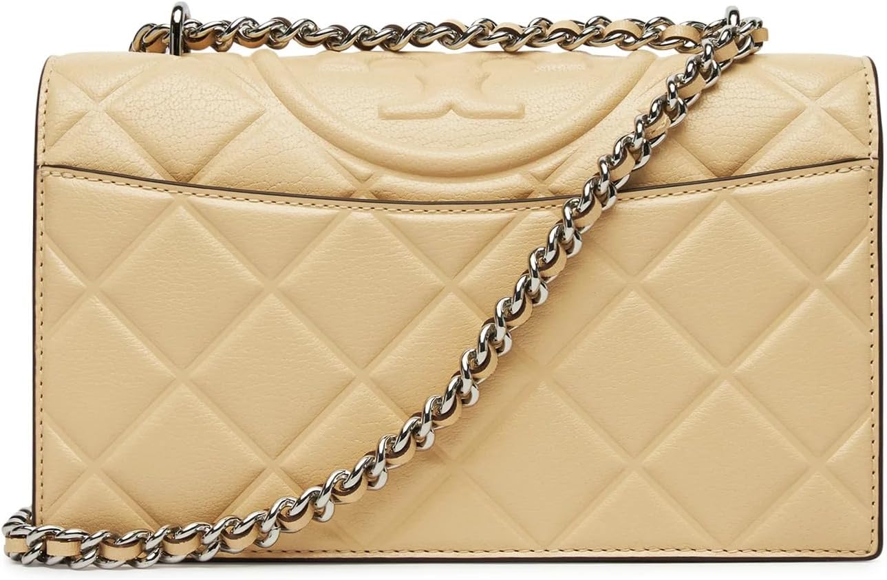 Tory Burch Small Fleming Diamond Convertible Shoulder Bag - Vanilla Soft Serve - Image 2