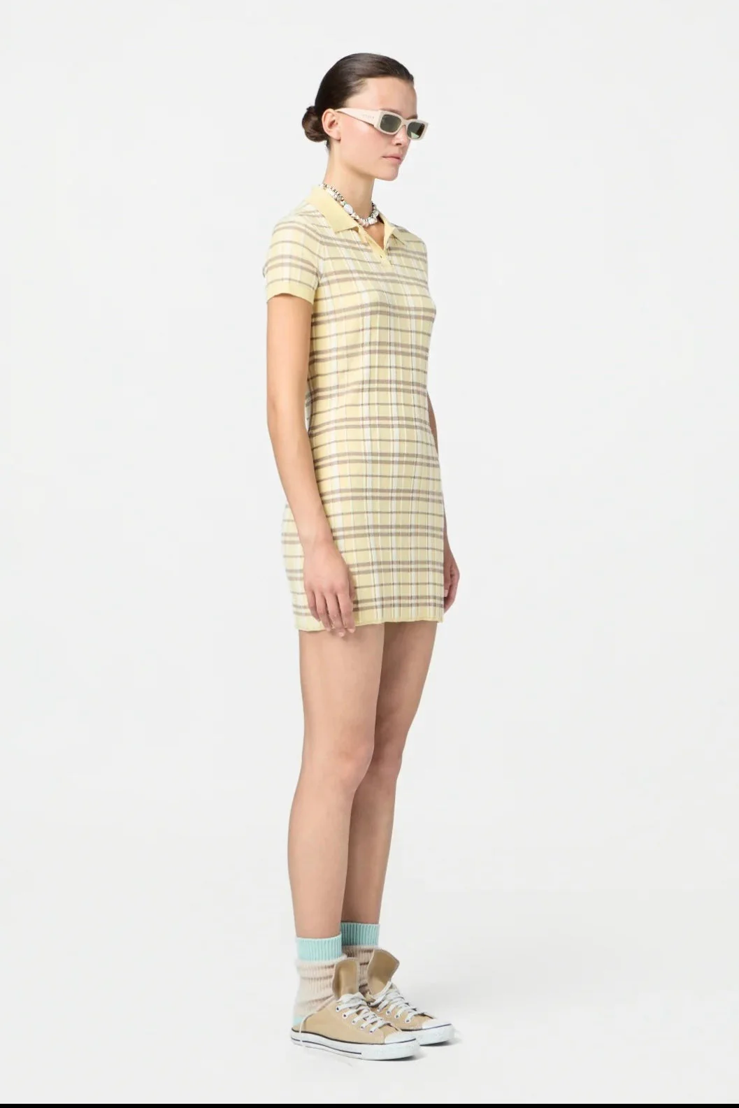 Guest in Residence Plaid Polo Dress - Image 3