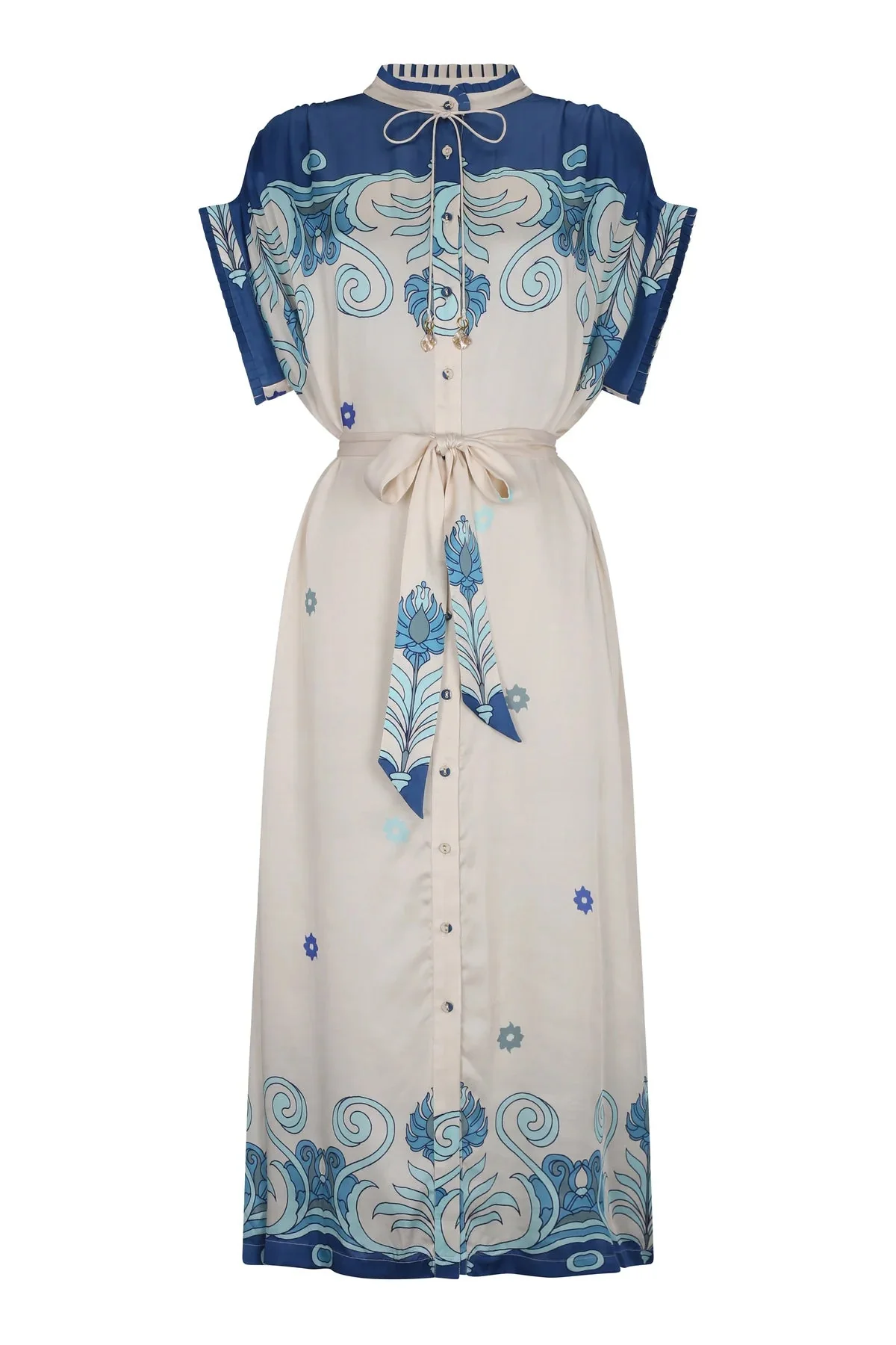 Carolina K Valerie Kaftan - Tiles Cream - Image 4