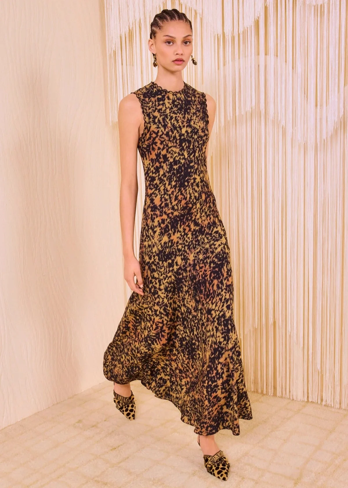 Ulla Johnson Clea Sleeveless Bias Long Dress - Savannah