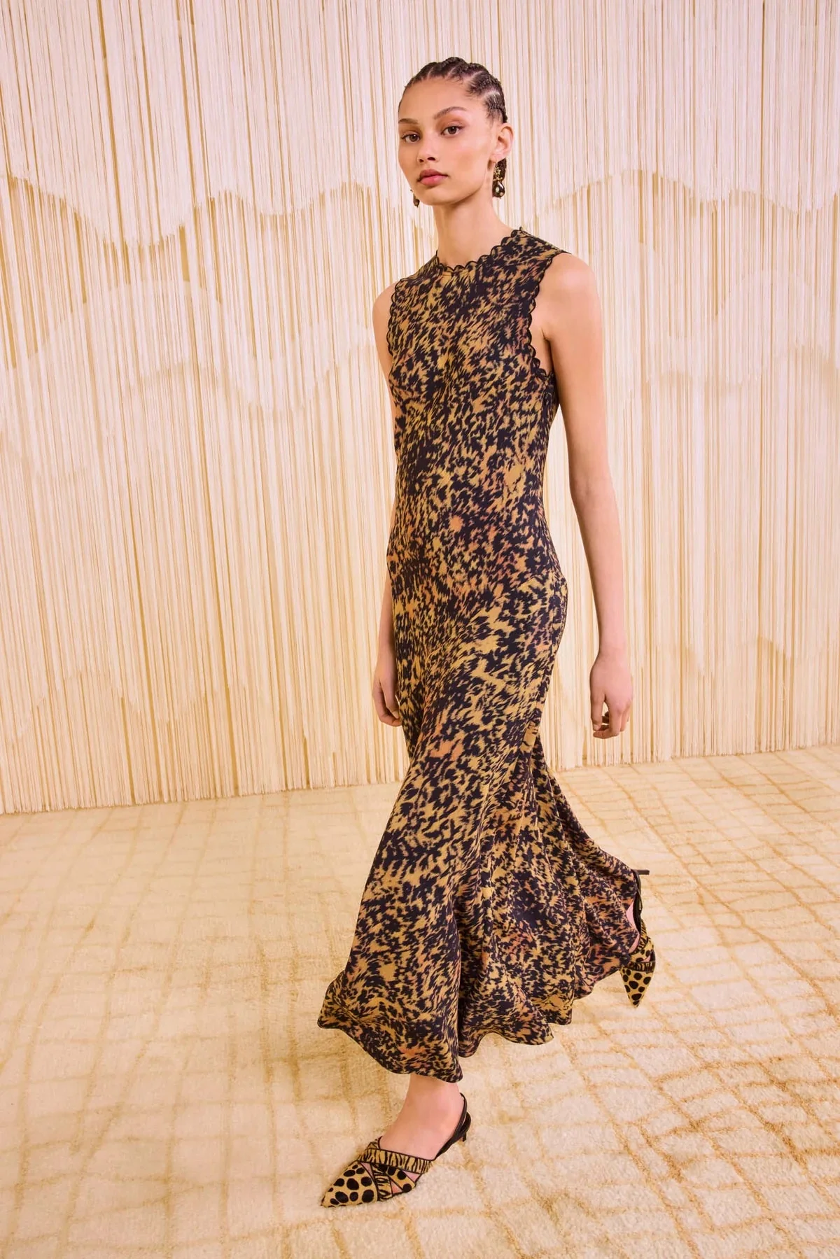 Ulla Johnson Clea Sleeveless Bias Long Dress - Savannah - Image 2