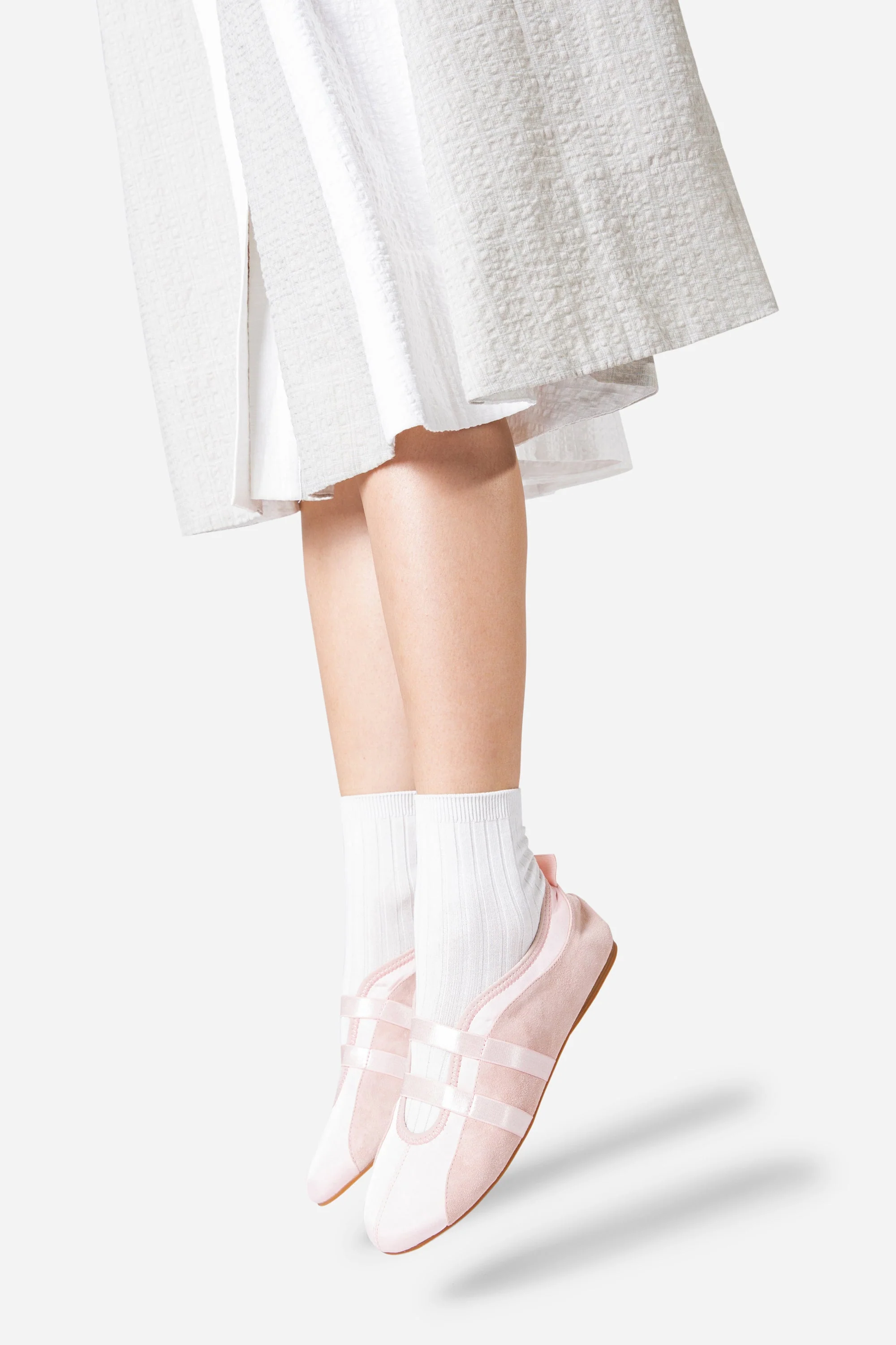 INTENTIONALLY __________. Sporty Suede Slip On Ballet Sneaker - Image 2