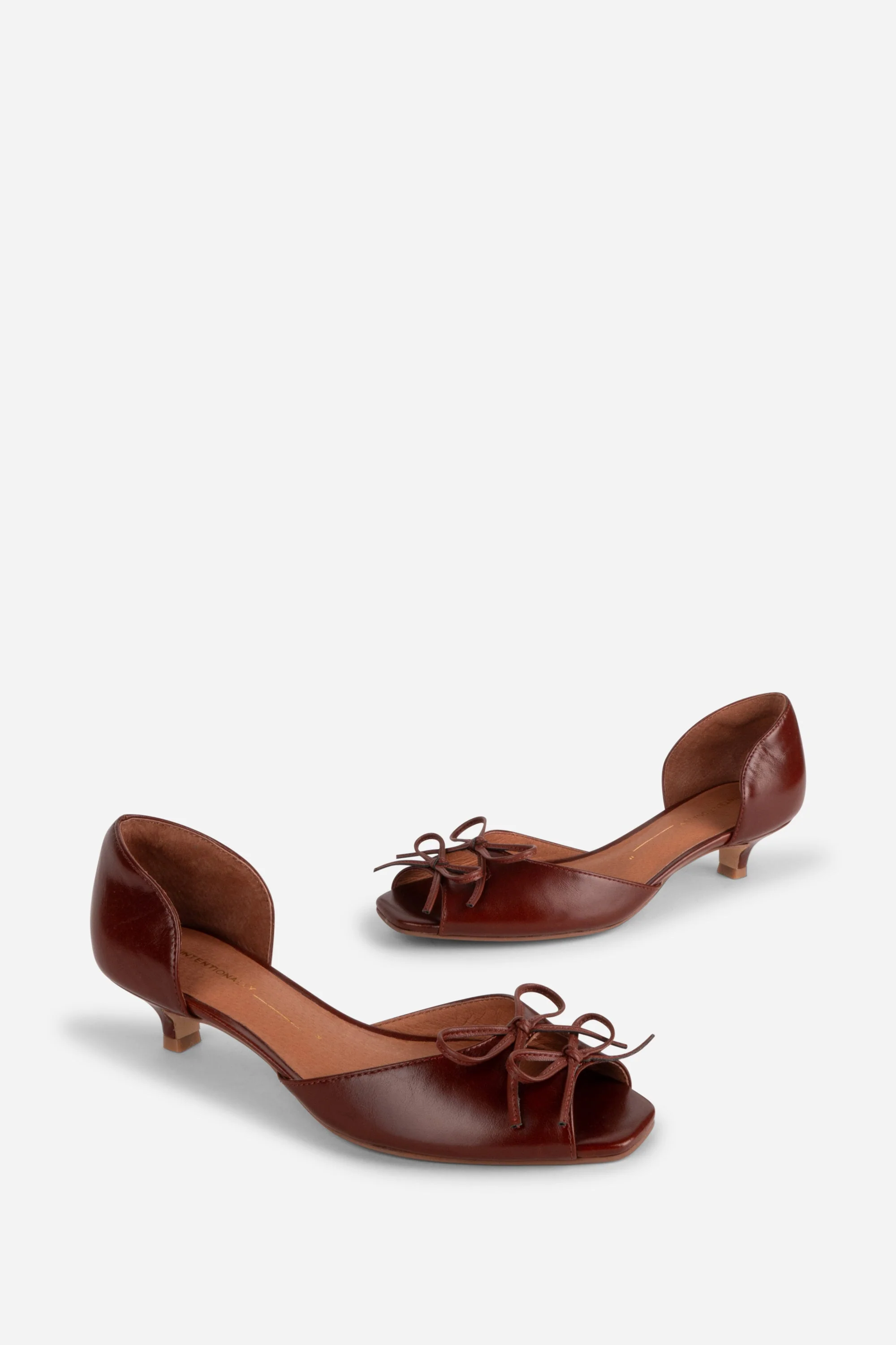 "INTENTIONALLY __________." Carol Peep Toe Kitten Heel - Image 13