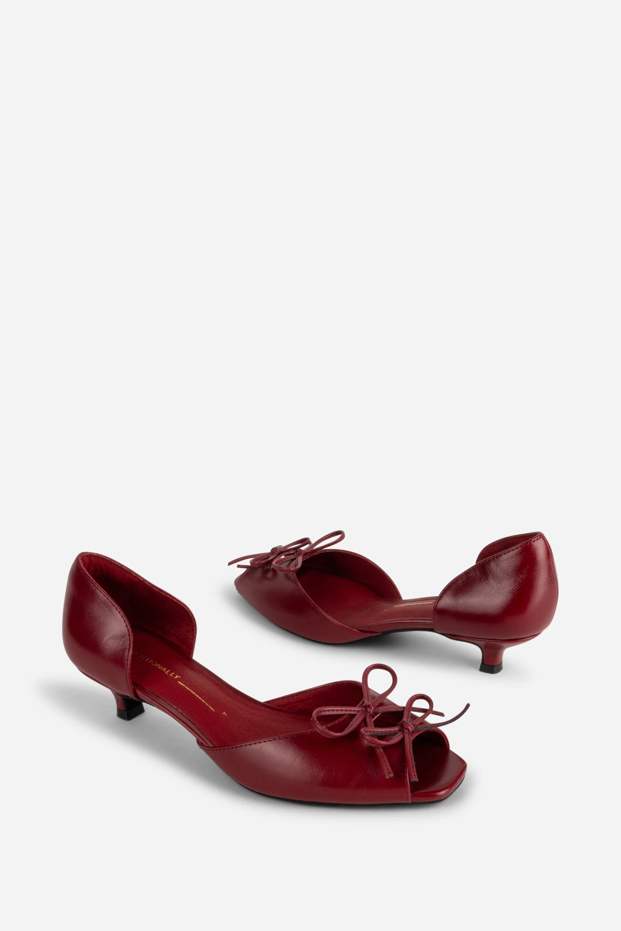 "INTENTIONALLY __________." Carol Peep Toe Kitten Heel - Image 3