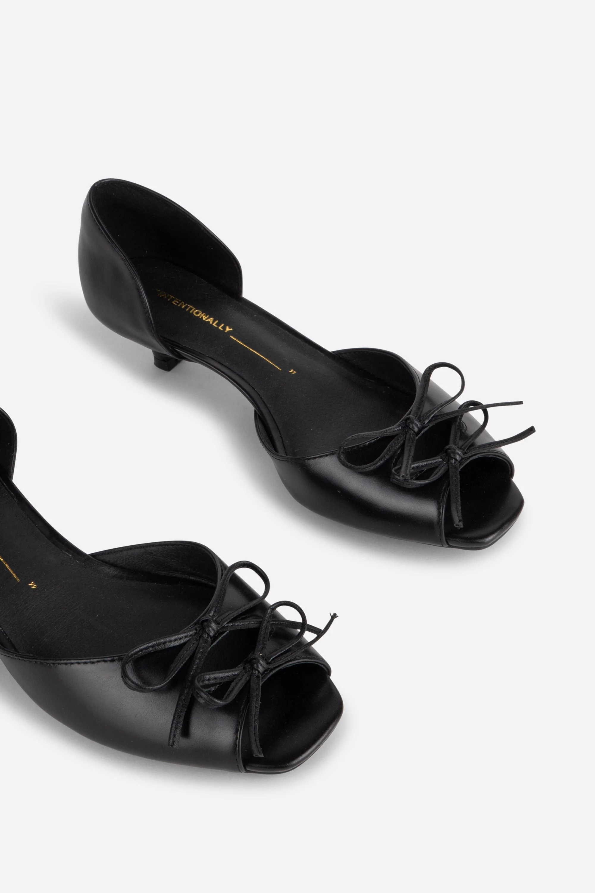 "INTENTIONALLY __________." Carol Peep Toe Kitten Heel - Image 9