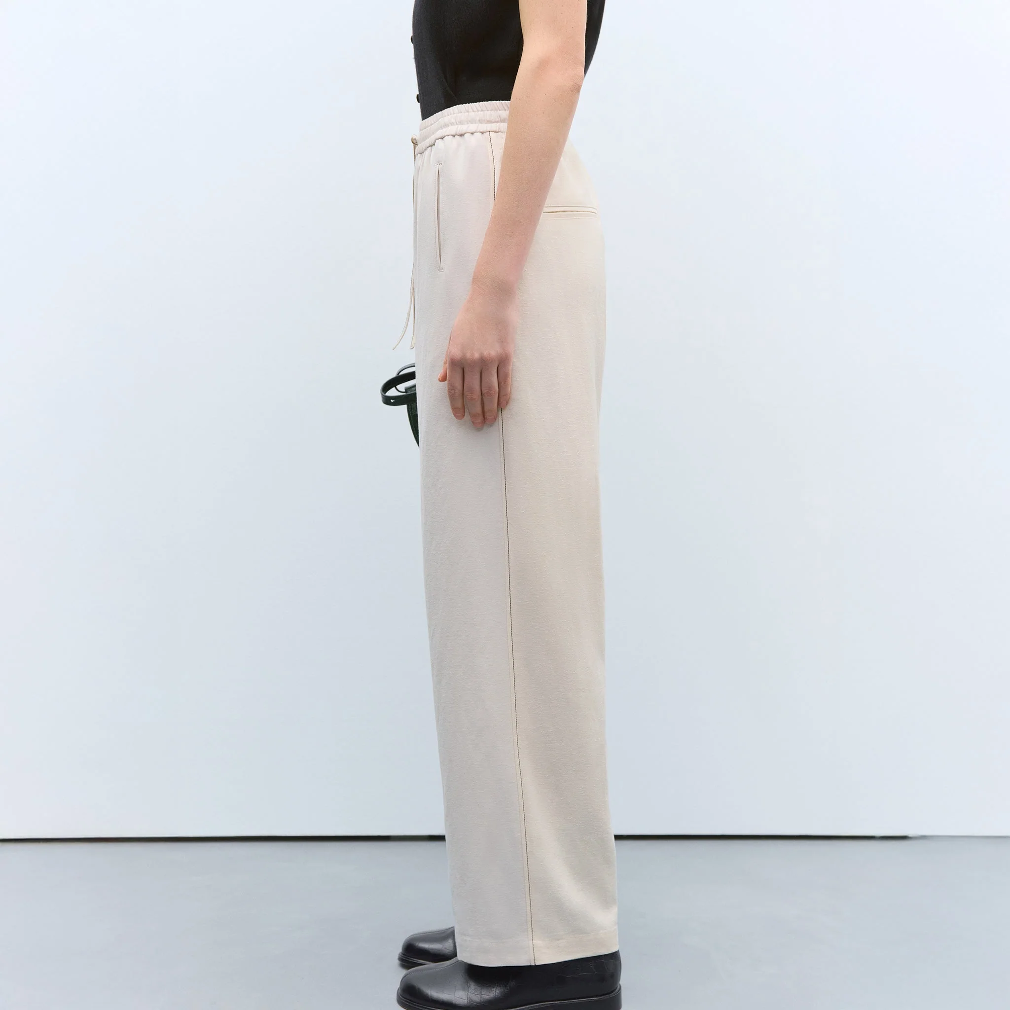Cordera Relaxed Pants - Beige - Image 2