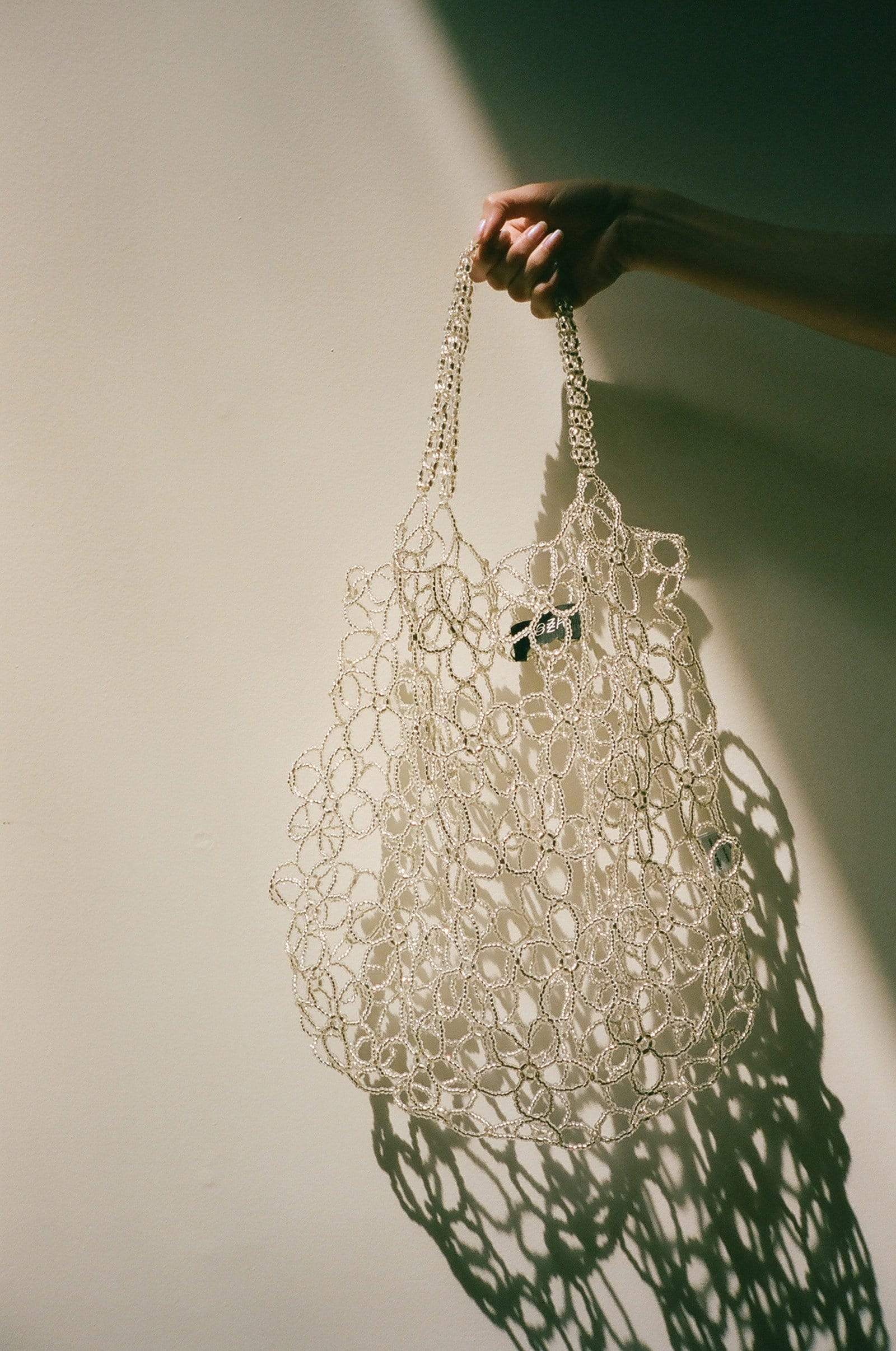 Mozhdeh Matin Flower Beaded Bag - Image 6
