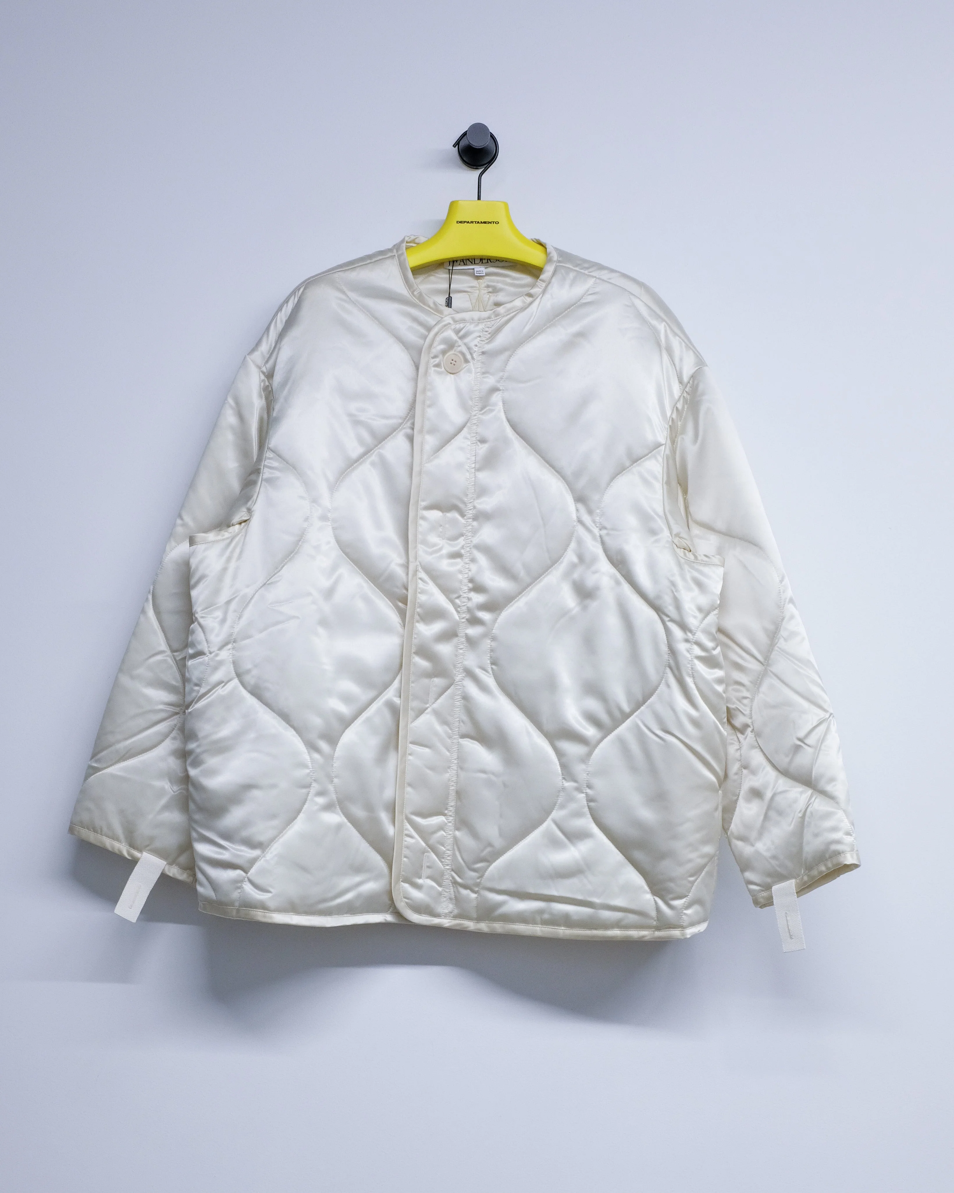 JW ANDERSON Ivory Nylon Oversized Quilted Jacket - Image 10