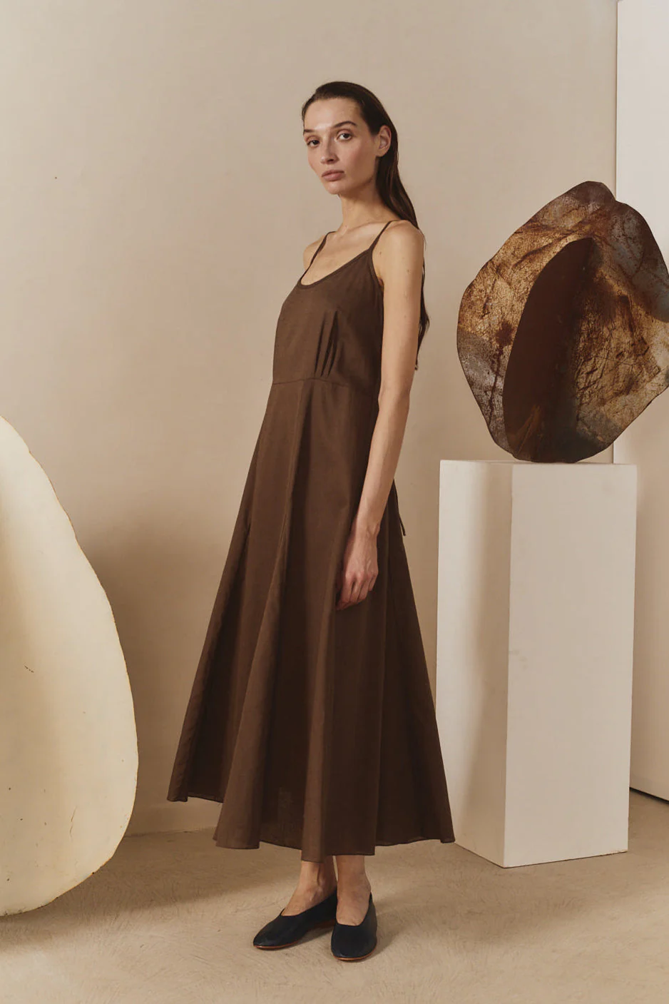 Datura Godet Slip Dress - Image 2