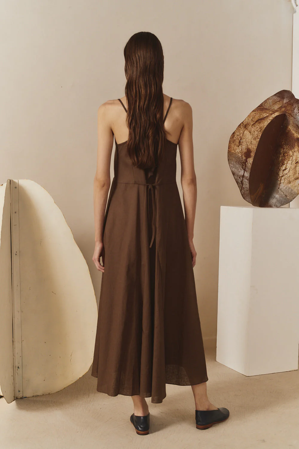 Datura Godet Slip Dress - Image 5
