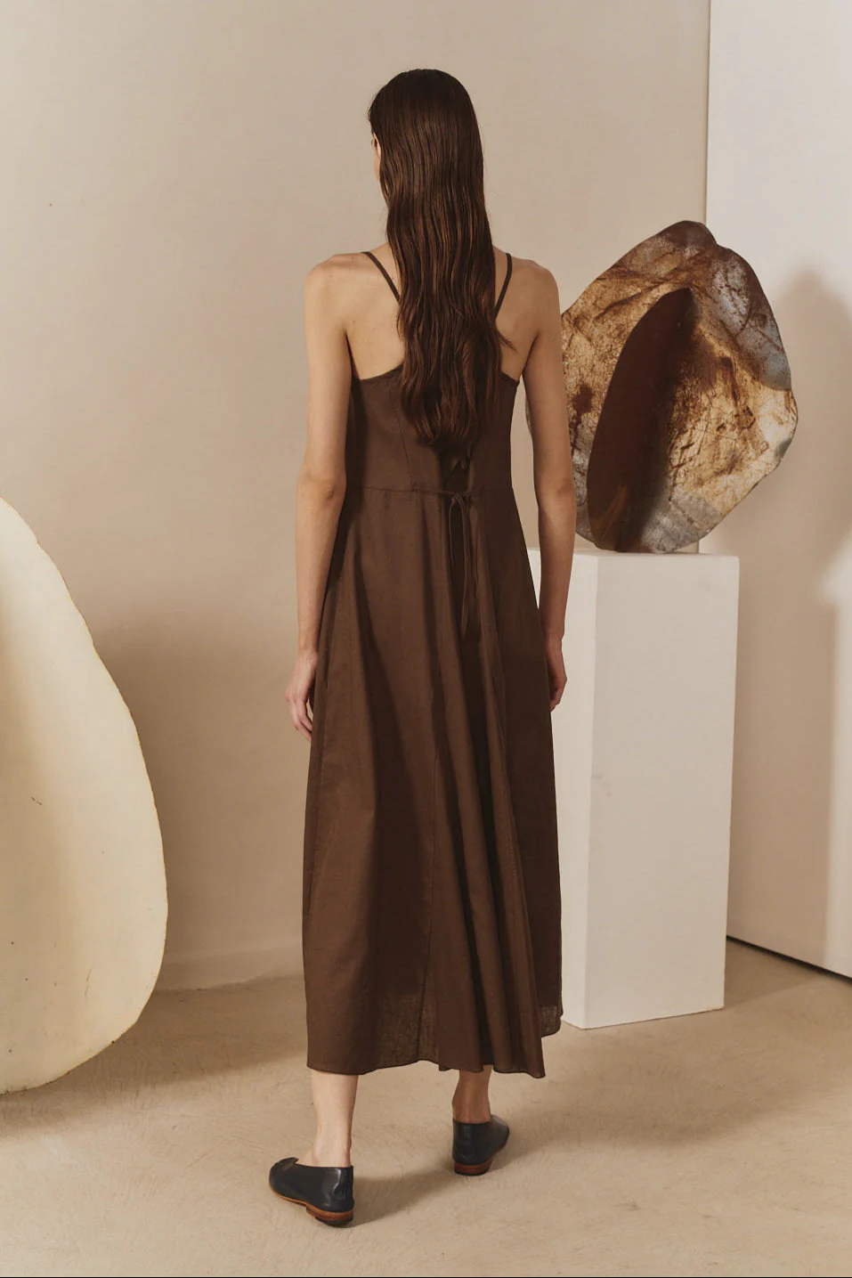 Datura Godet Slip Dress - Image 6