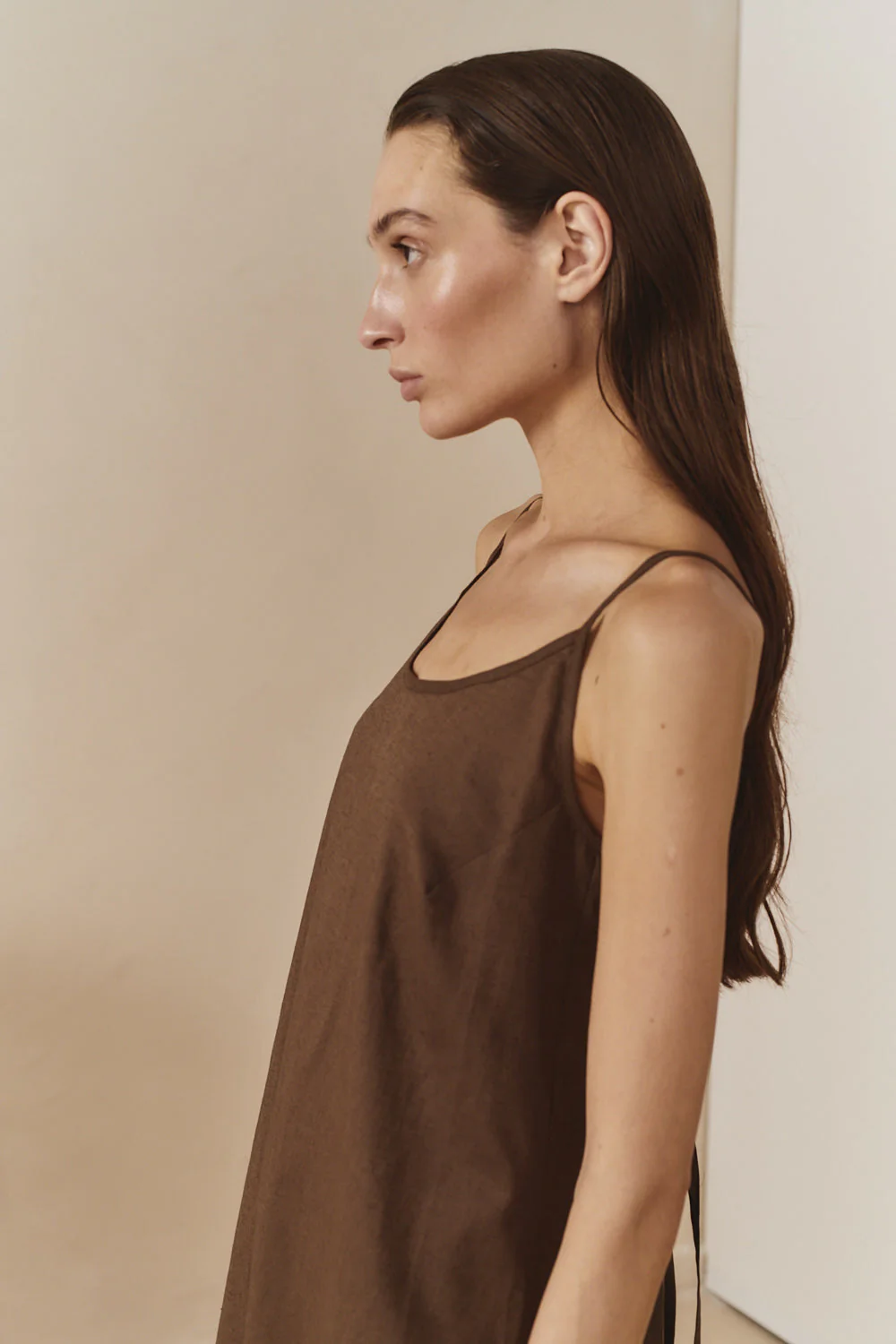 Datura Linen Midi Slip Dress - Image 4
