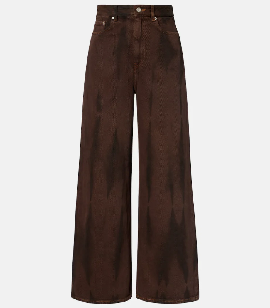Ganni Overdyed Heavy Denim Baggy Jeans - Image 3