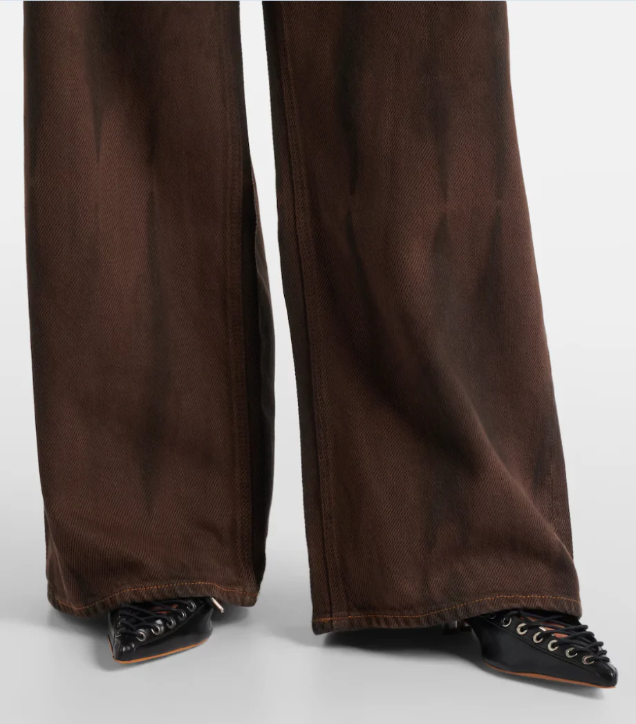 Ganni Overdyed Heavy Denim Baggy Jeans - Image 5