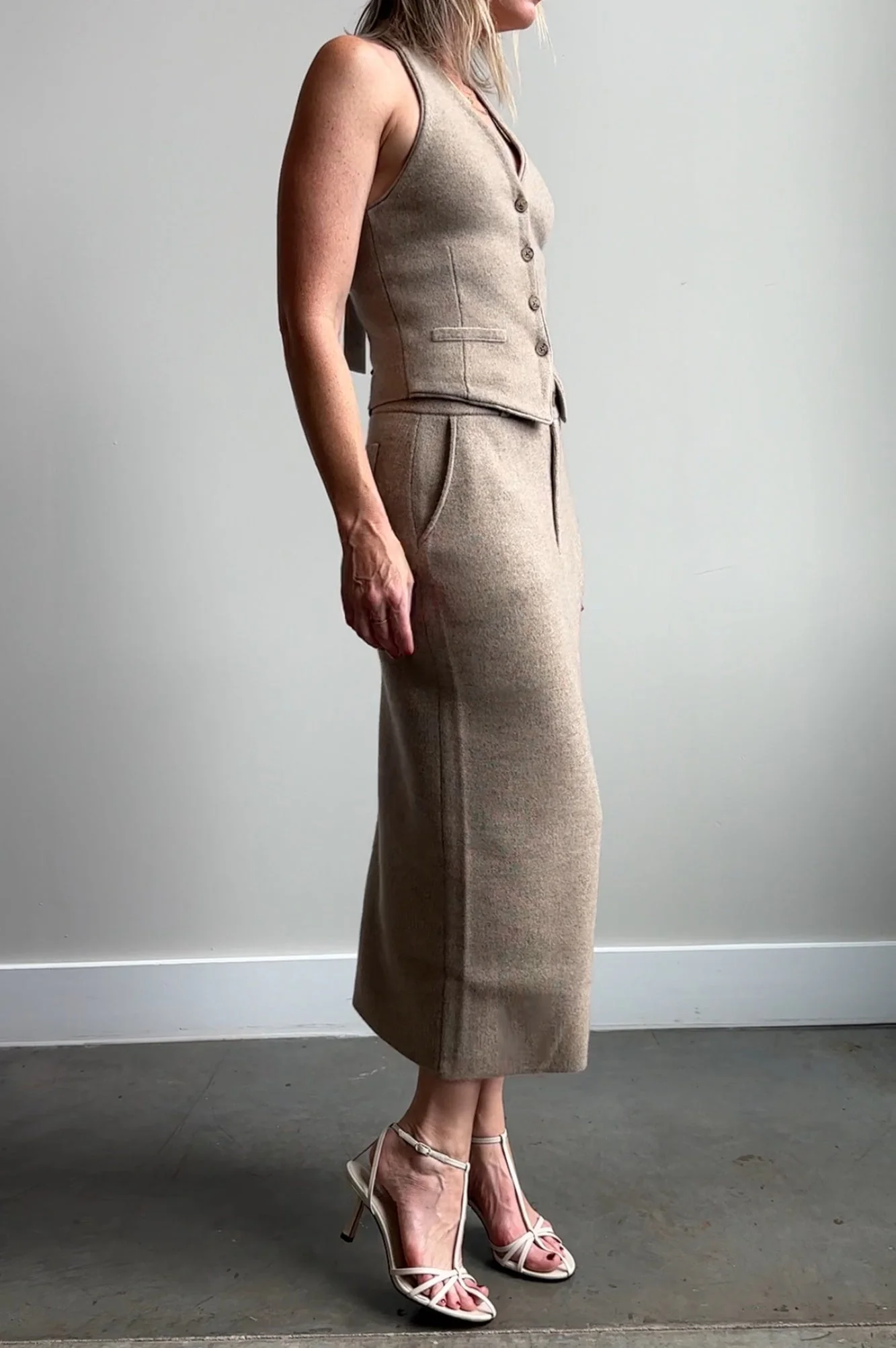 Guest in Residence Tailored Halter Vest - Image 3
