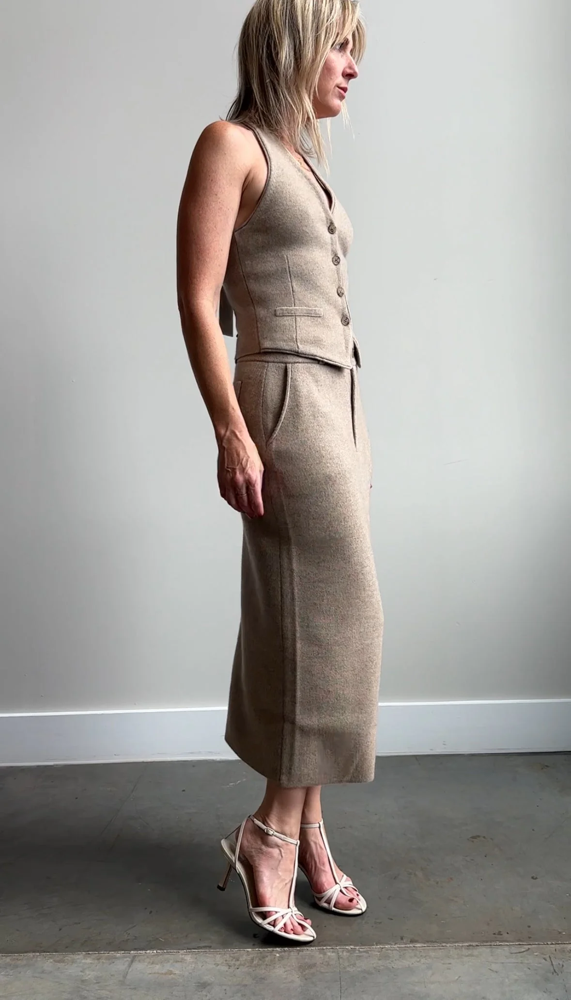 Guest in Residence Tailored Halter Vest - Image 4