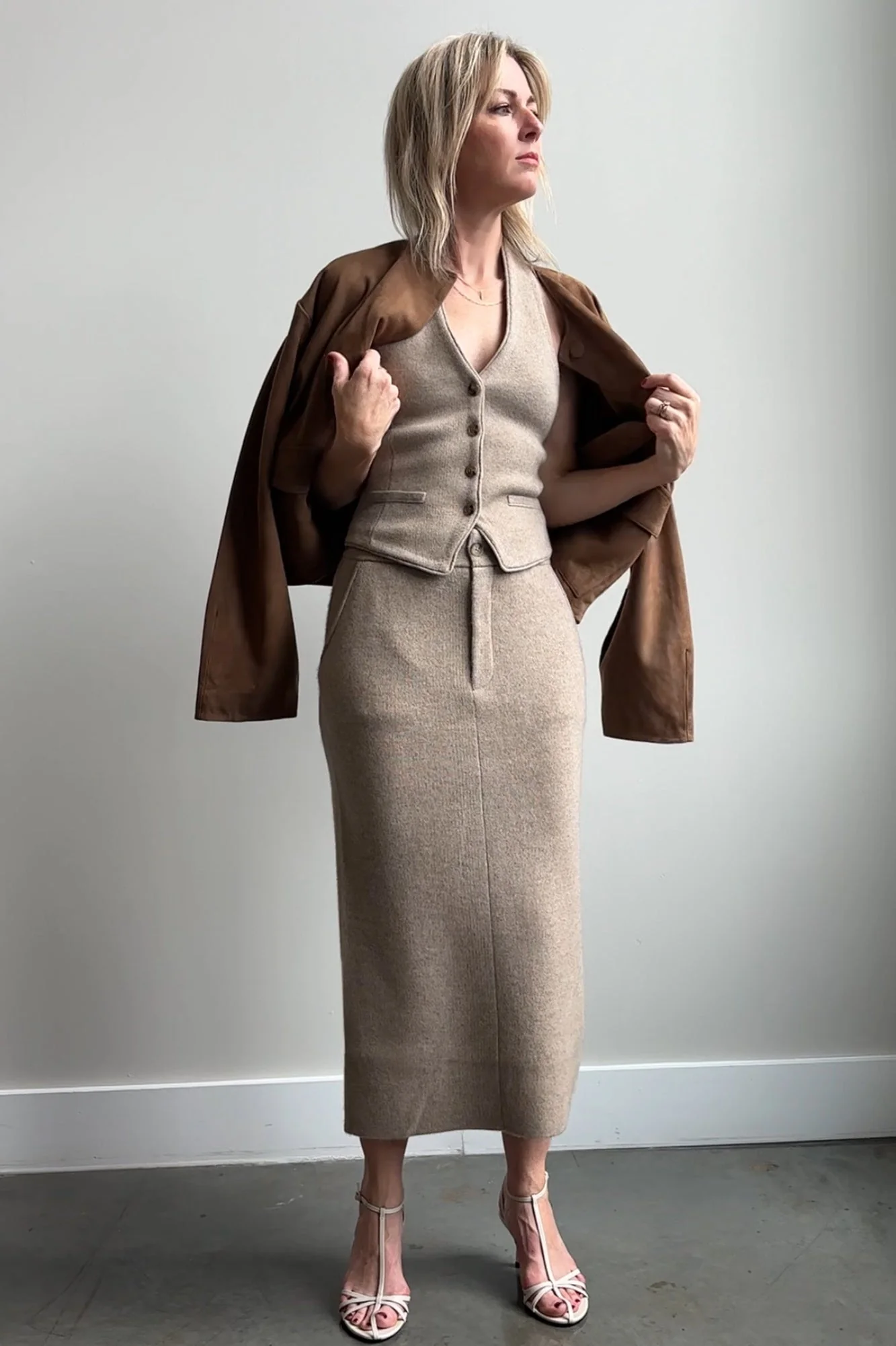 Guest in Residence Tailored Halter Vest - Image 5