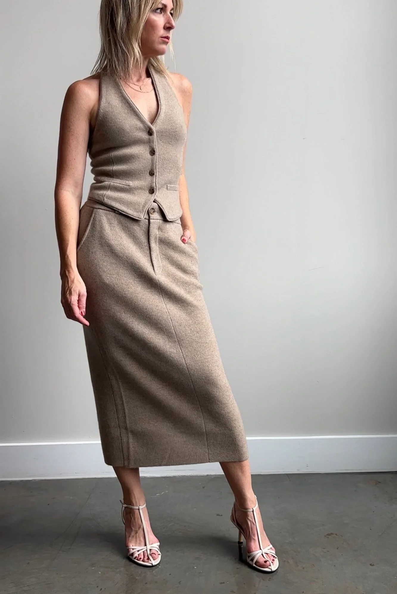Guest in Residence Tailored Halter Vest - Image 6