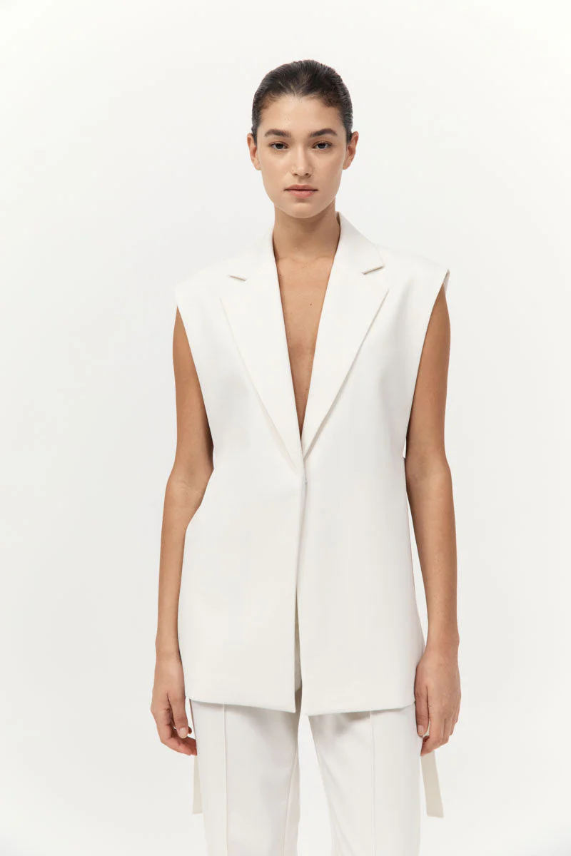 St. Agni Relaxed Side Tie Vest - Image 3