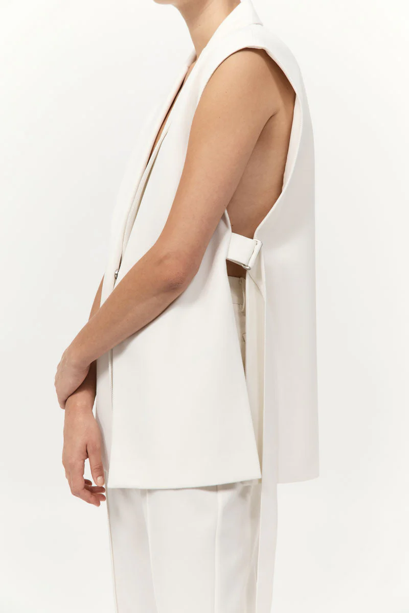 St. Agni Relaxed Side Tie Vest - Image 4