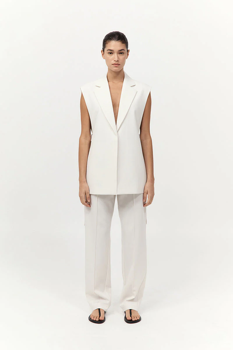 St. Agni Relaxed Side Tie Vest - Image 6