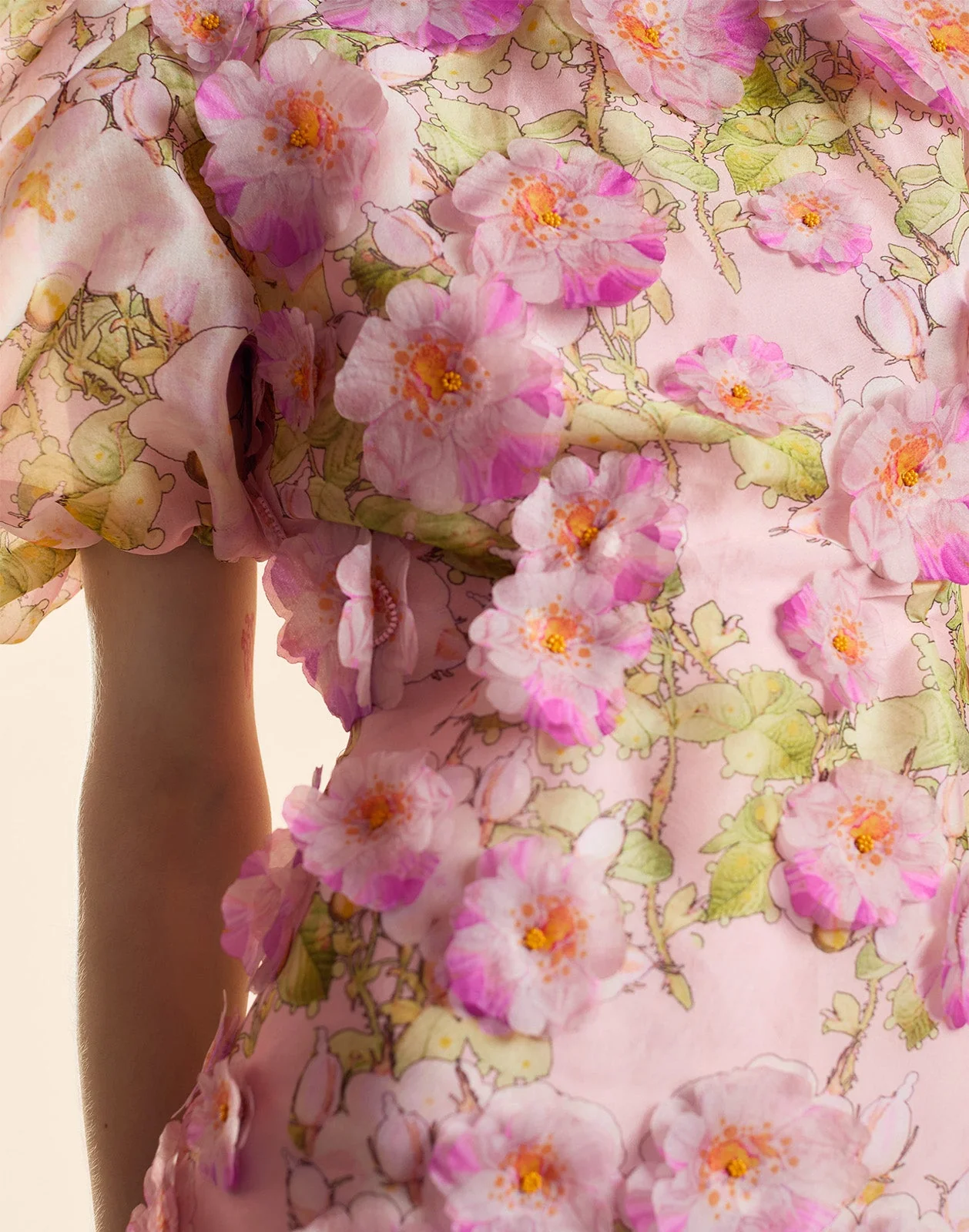 Cynthia Rowley Poppy Silk Mini Dress - Pink Multi - Image 4