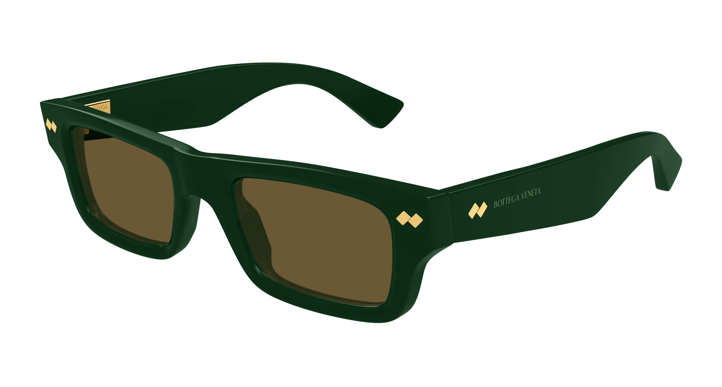 BOTTEGA VENETA Dizzy Square Sunglasses - Green - Image 2