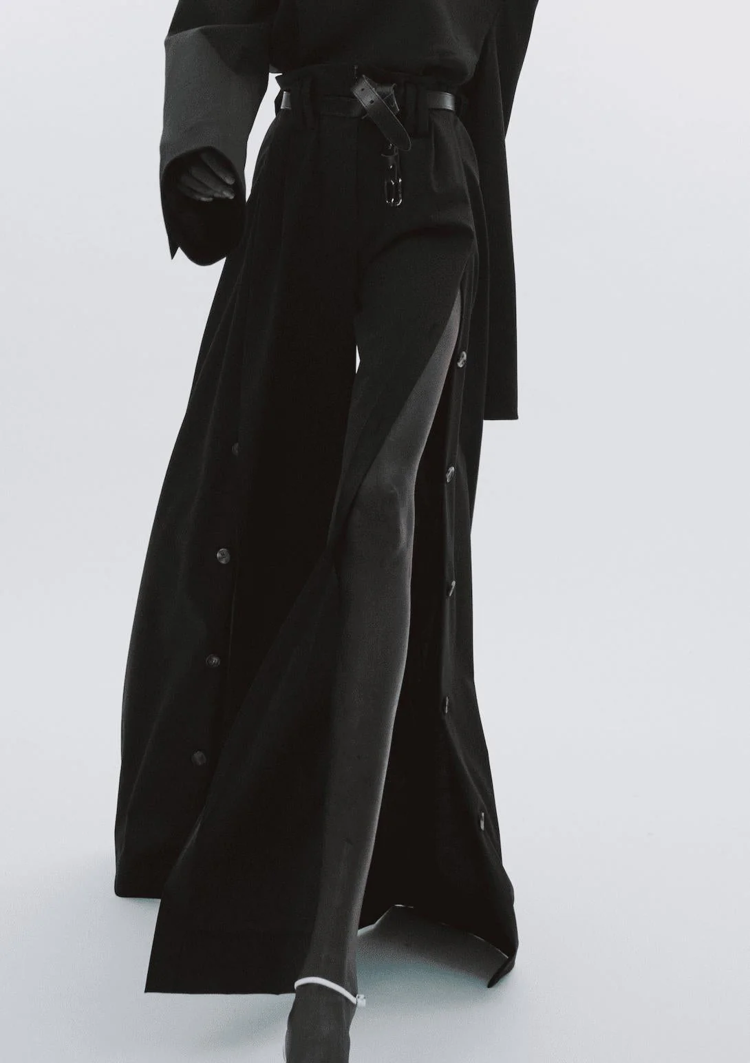 A.W.A.K.E. MODE Full Split Wide Leg Pants - Image 3