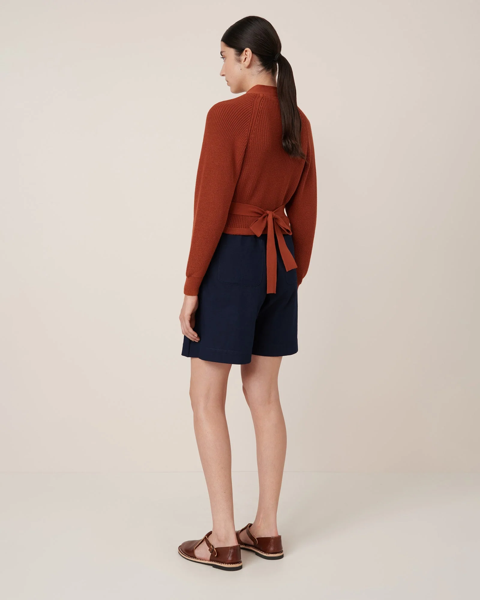 Kowtow Composure Cardigan - Clay Red - Image 3