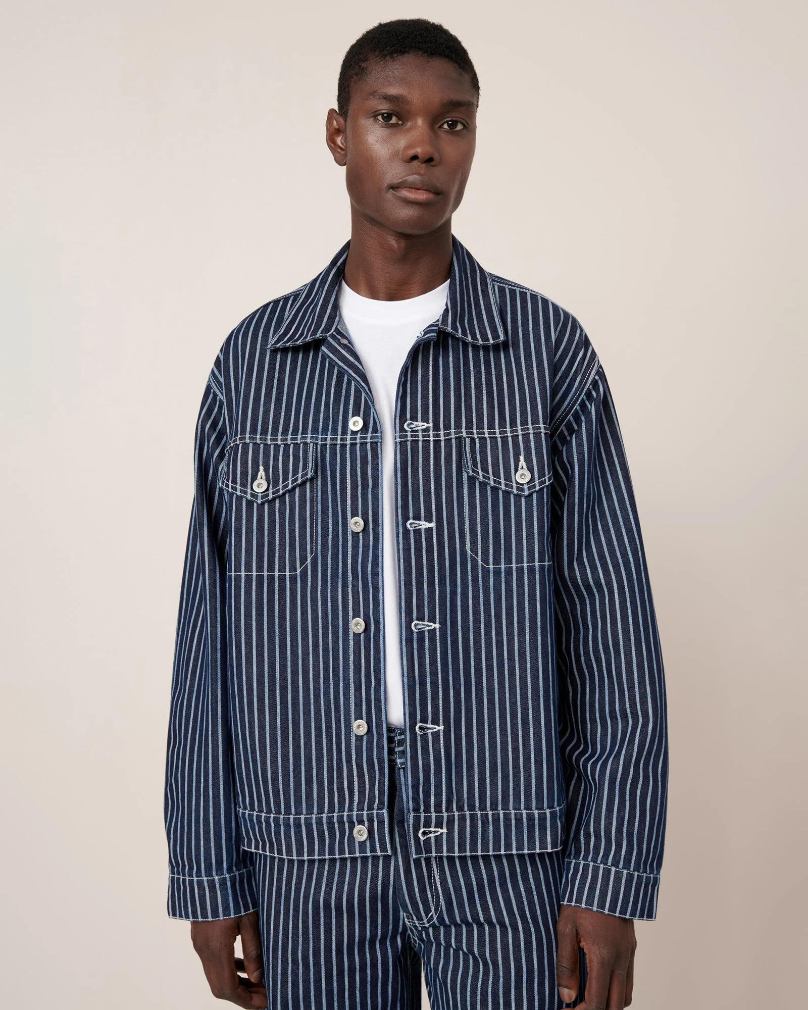 Kowtow Riley Jacket - Chalk-Stripe - Image 3