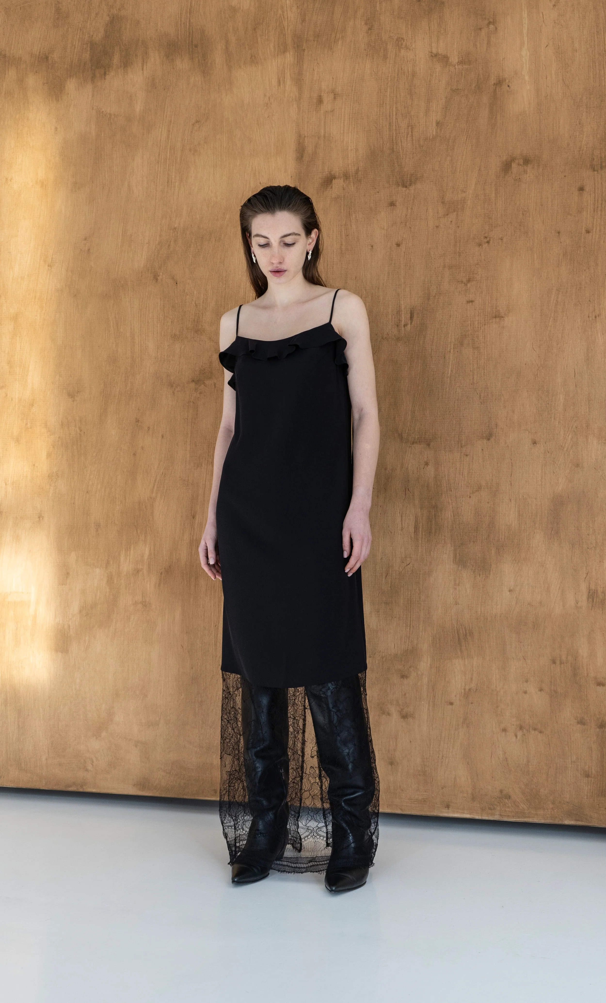 K M by L A N G E Kostel Long Lace Dress - Image 4