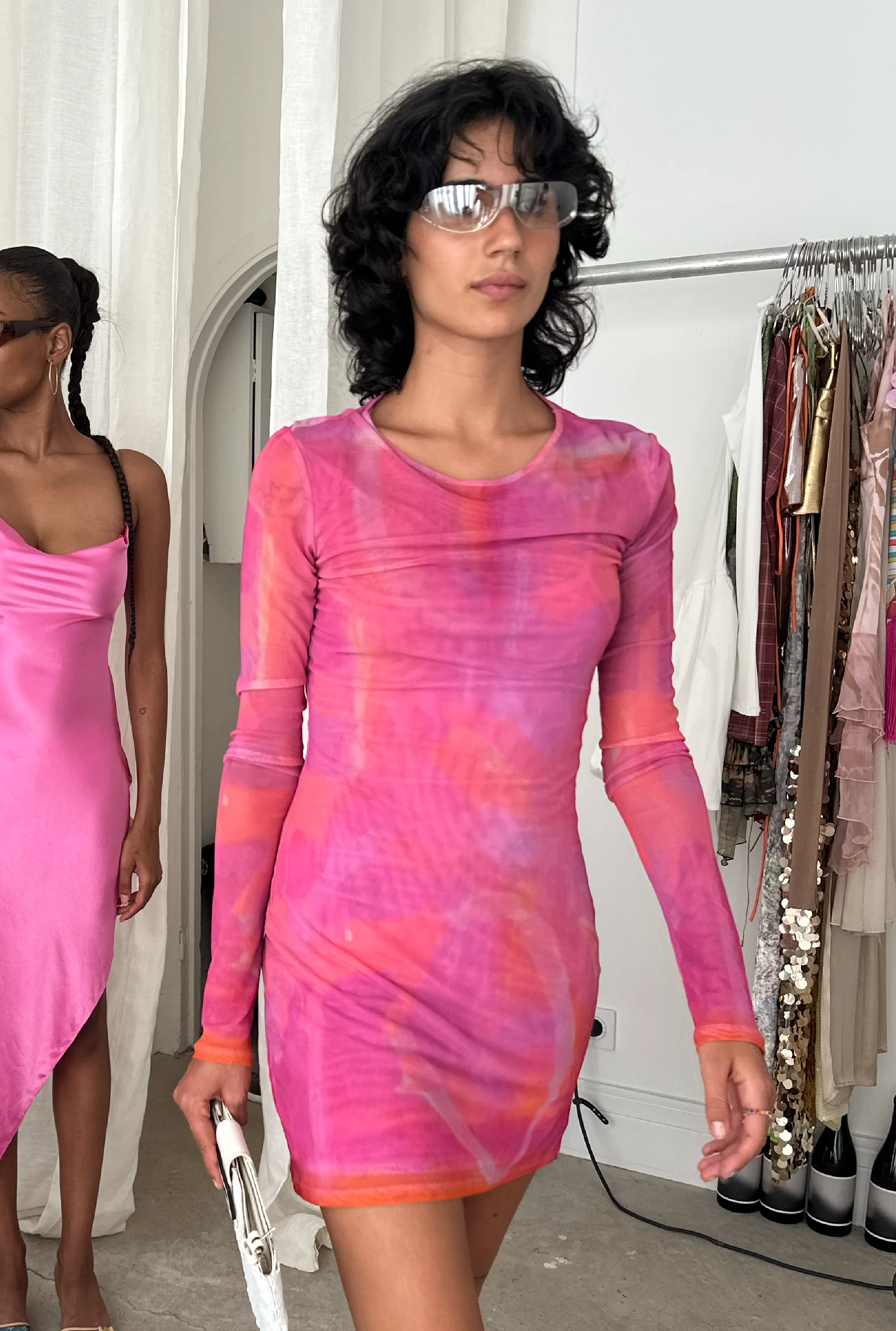 SAEMDI Mini Mesh Dress - Image 2