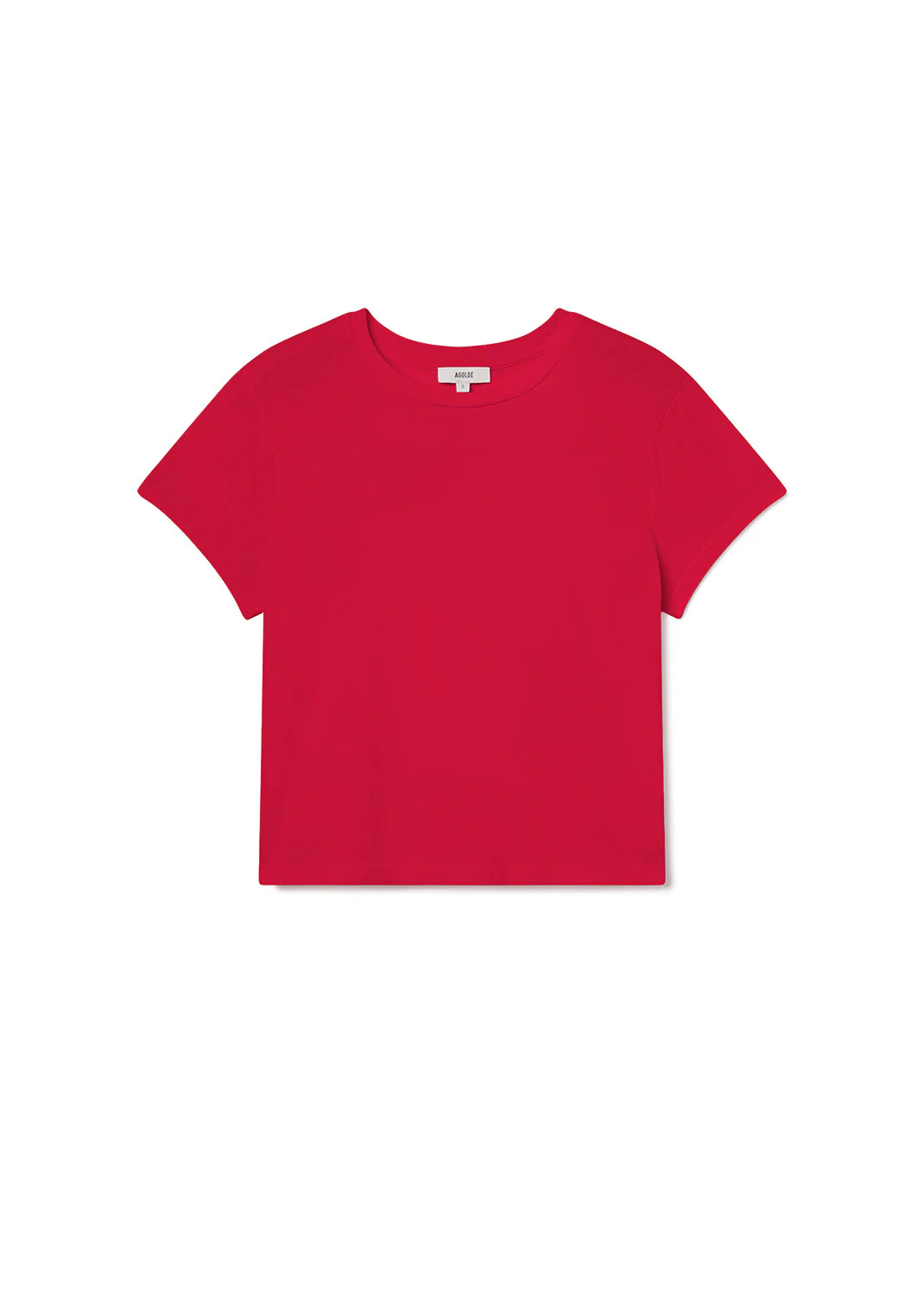 AGOLDE Adine Shrunken Tee - Tomato - Image 9