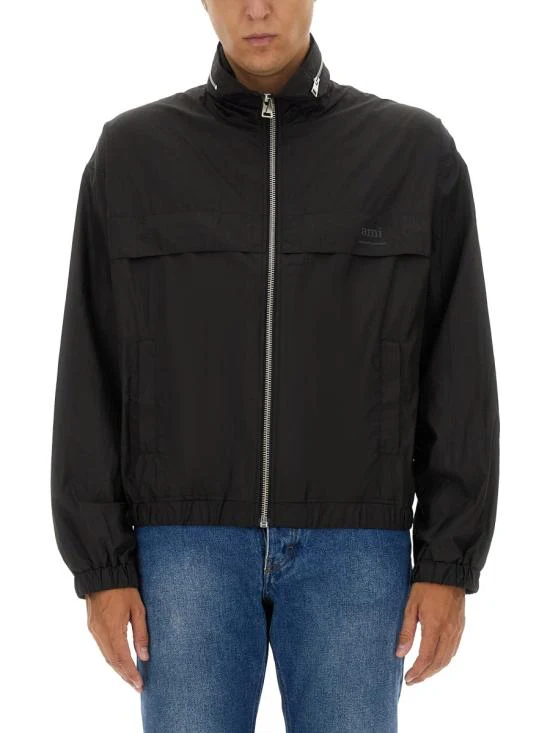 AMI UJK058PA0009001 Jacket - Black - Image 7