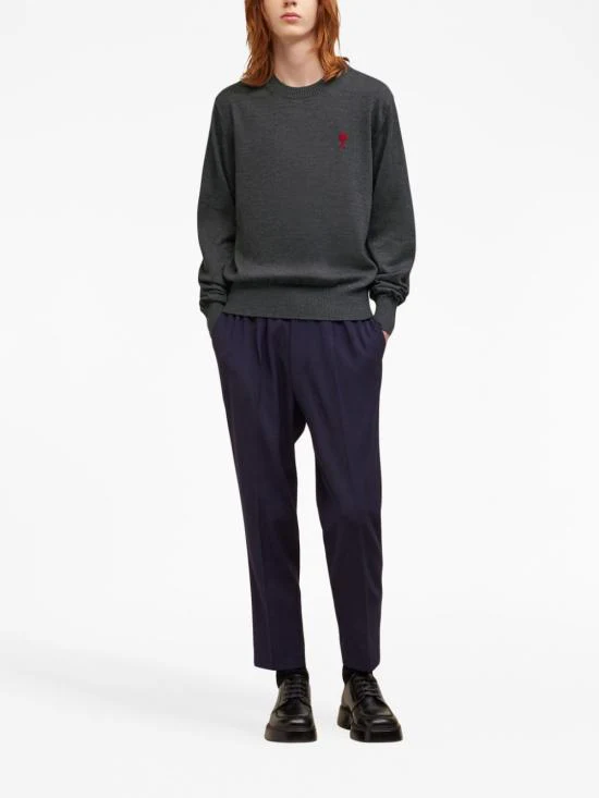 AMI HKS111KN0025055 Sweater - Gray - Image 3