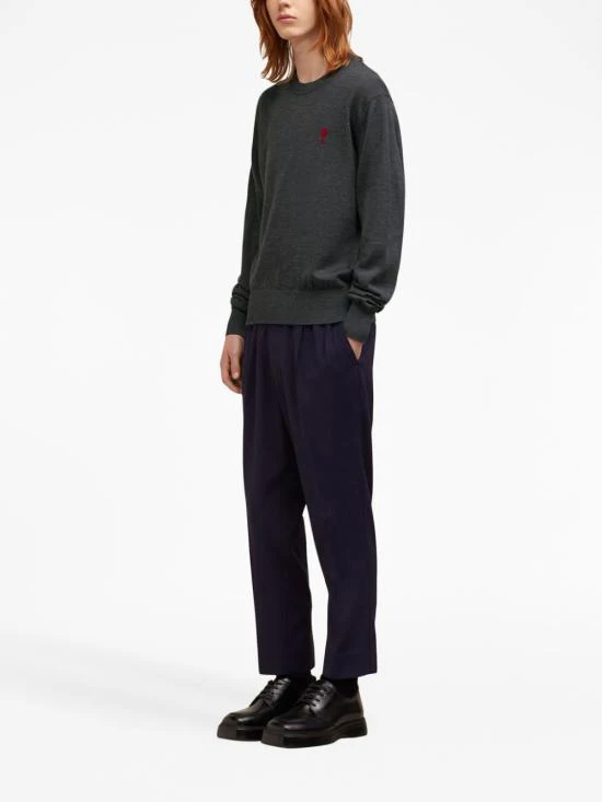 AMI HKS111KN0025055 Sweater - Gray - Image 4