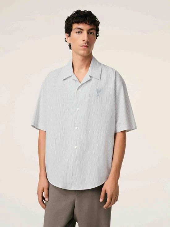 AMI White Blue Note Shirt - White Blue Note - Image 4