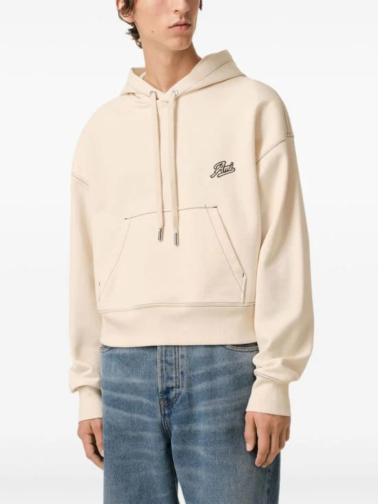 AMI Hoodie - White Creme - Image 4