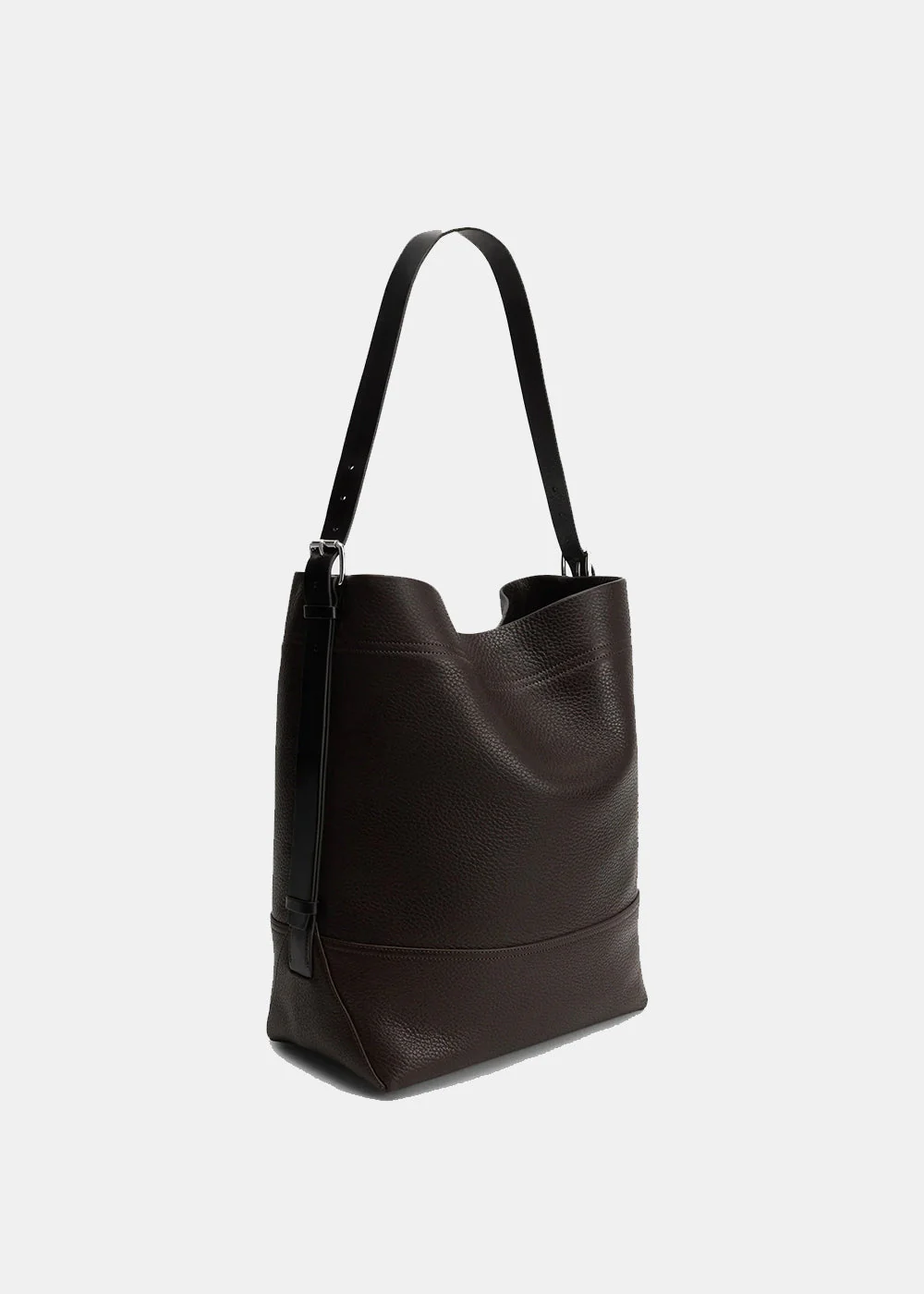 Lemaire Belted Tote Bag - Dark Chocolate - Image 2