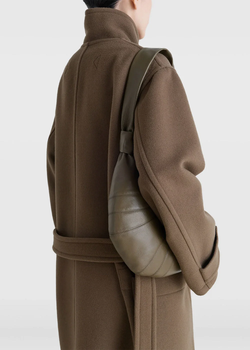 Lemaire Small Croissant Bag - Dark Khaki - Image 5